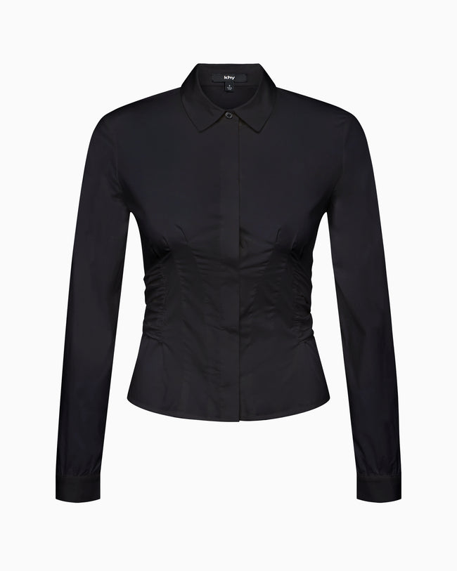 Seamed Button Down | Black