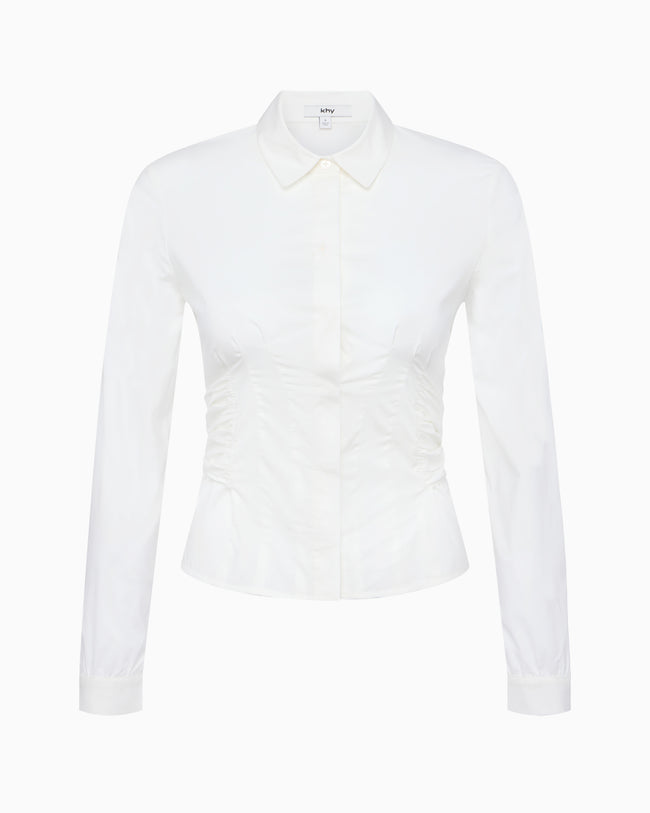 Seamed Button Down | White