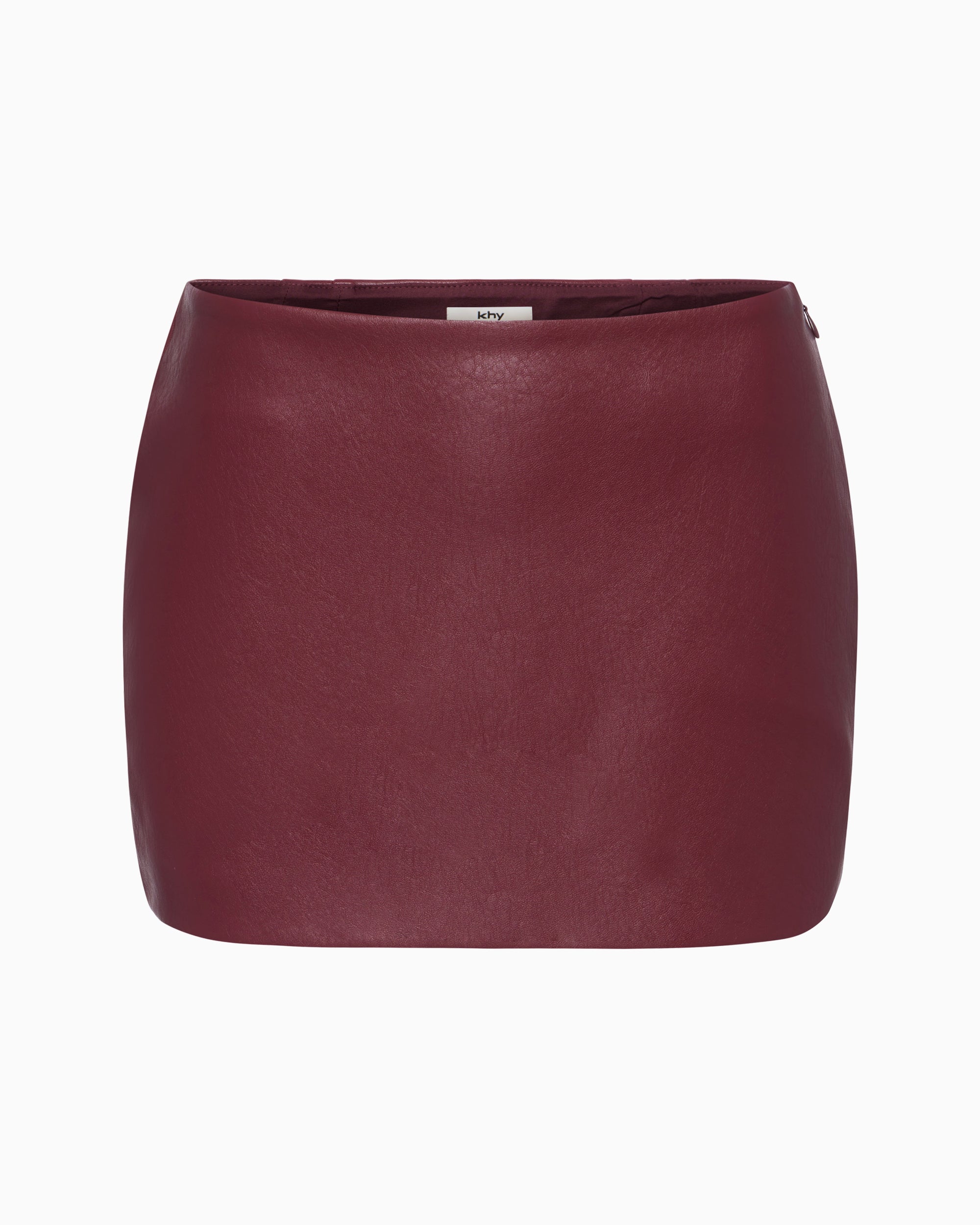 Faux Leather Micro Mini Skirt | Merlot