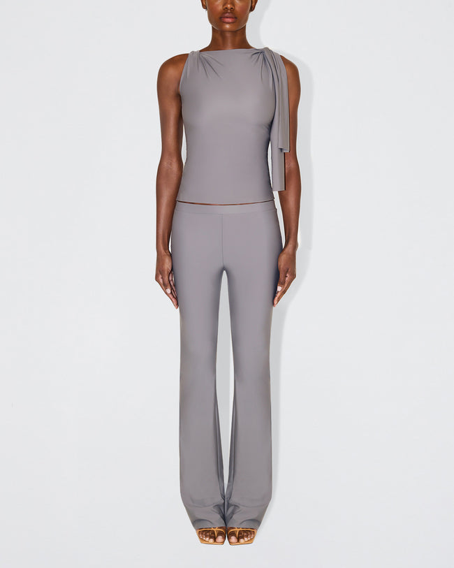 Sleek Stretch Low Rise Pant | Steel Grey