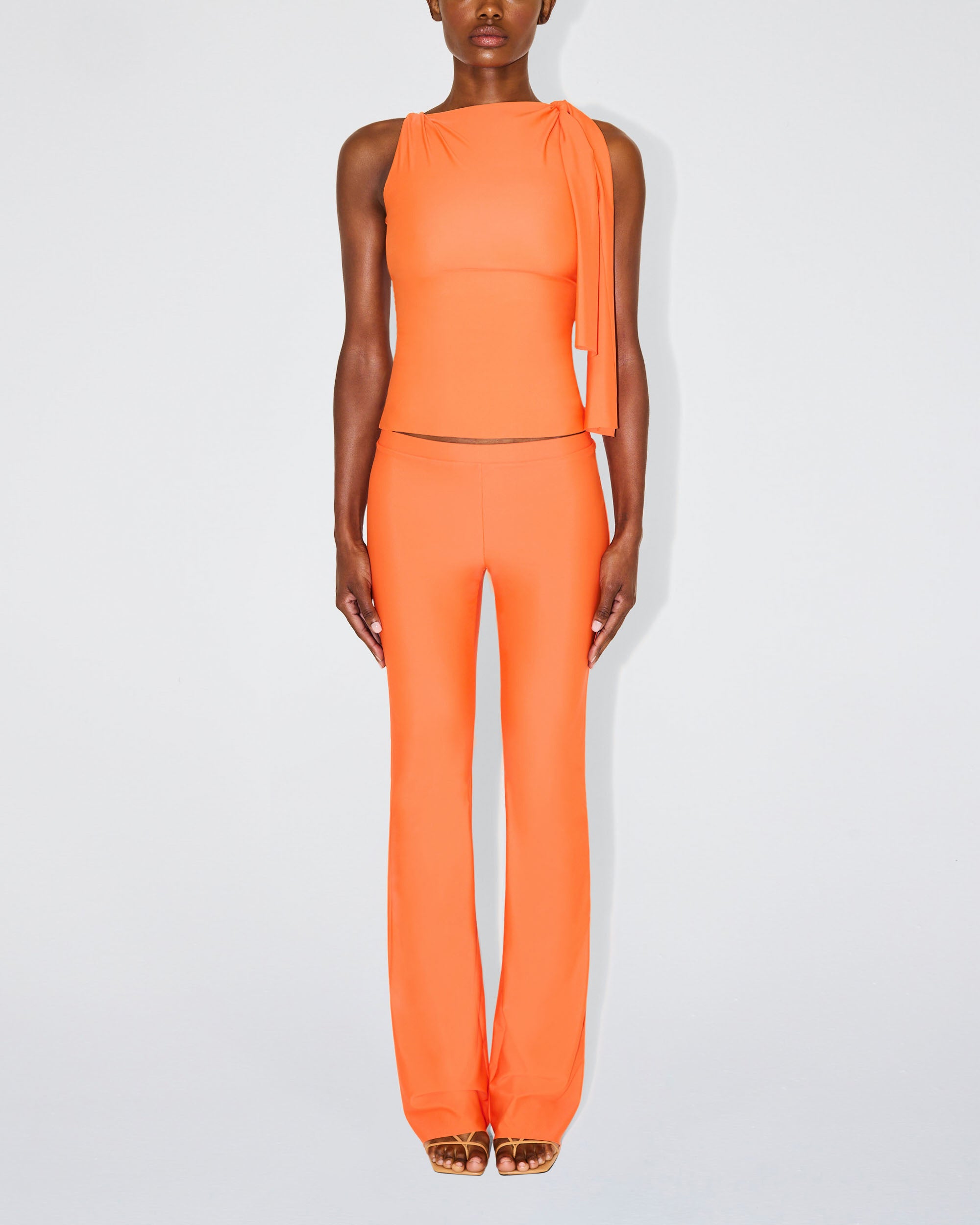 Sleek Stretch Low Rise Pant | Papaya