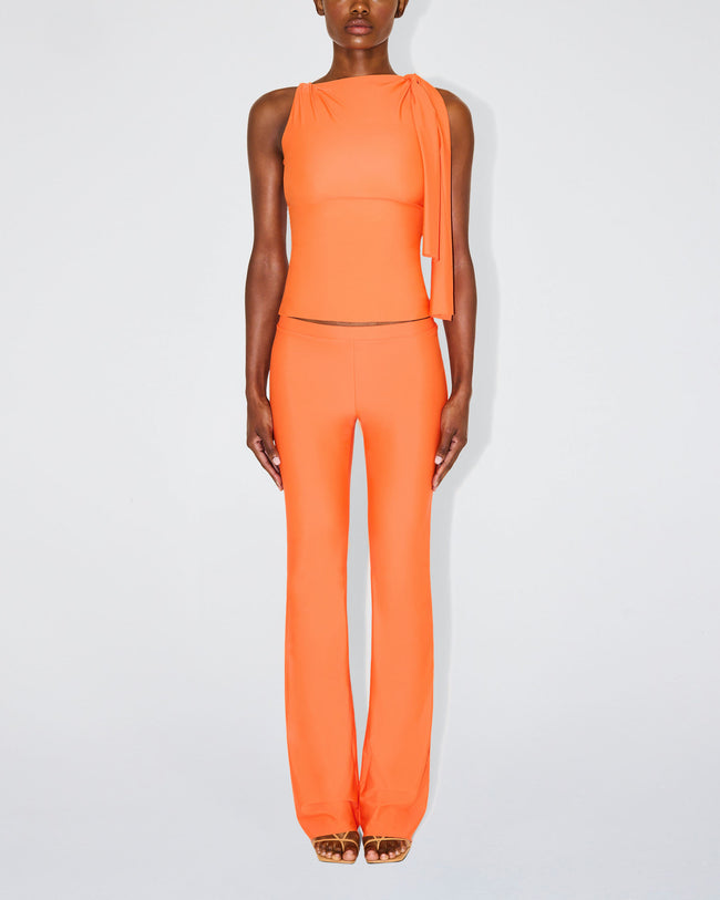 Sleek Stretch Low Rise Pant | Papaya