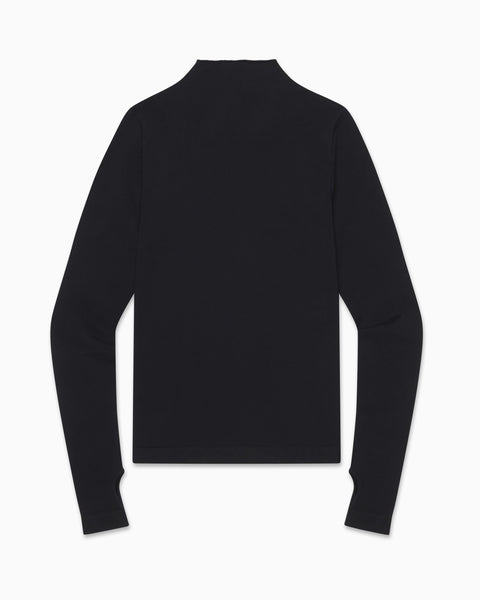 Seamless Mock Neck Long Sleeve