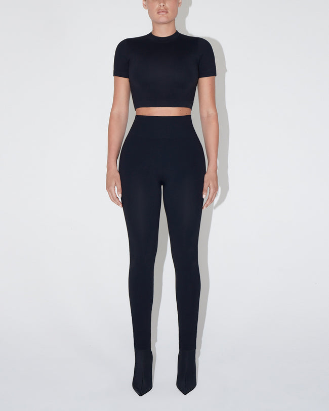 Seamless Baby Tee | Black