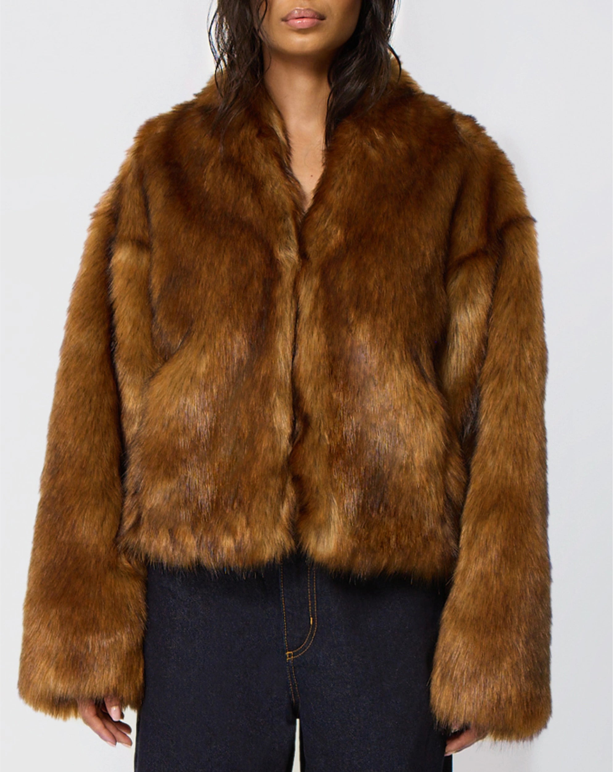 Faux Fur Jacket | Cedar