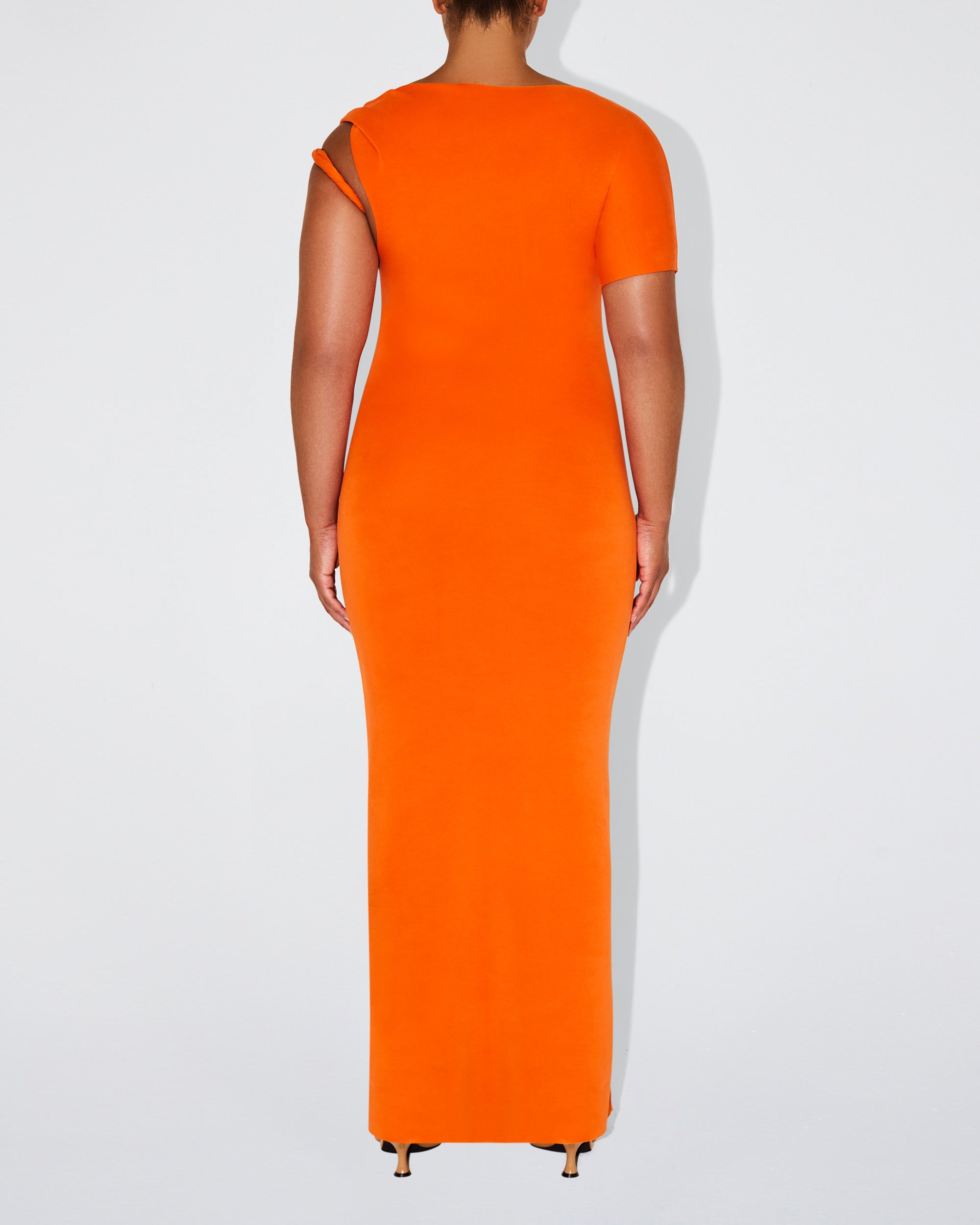 Sueded Stretch Twist Maxi Dress | Papaya