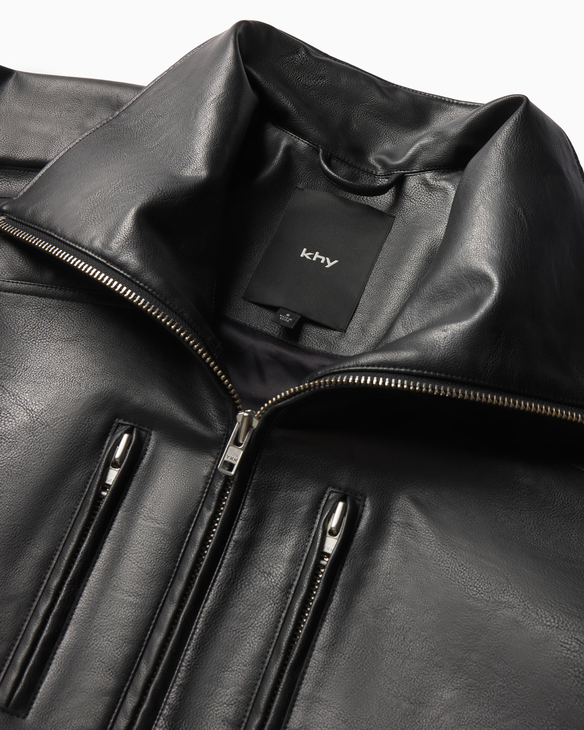 Faux Leather Trench