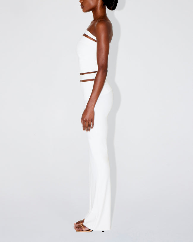 Sleek Stretch Tube Top | Bright White