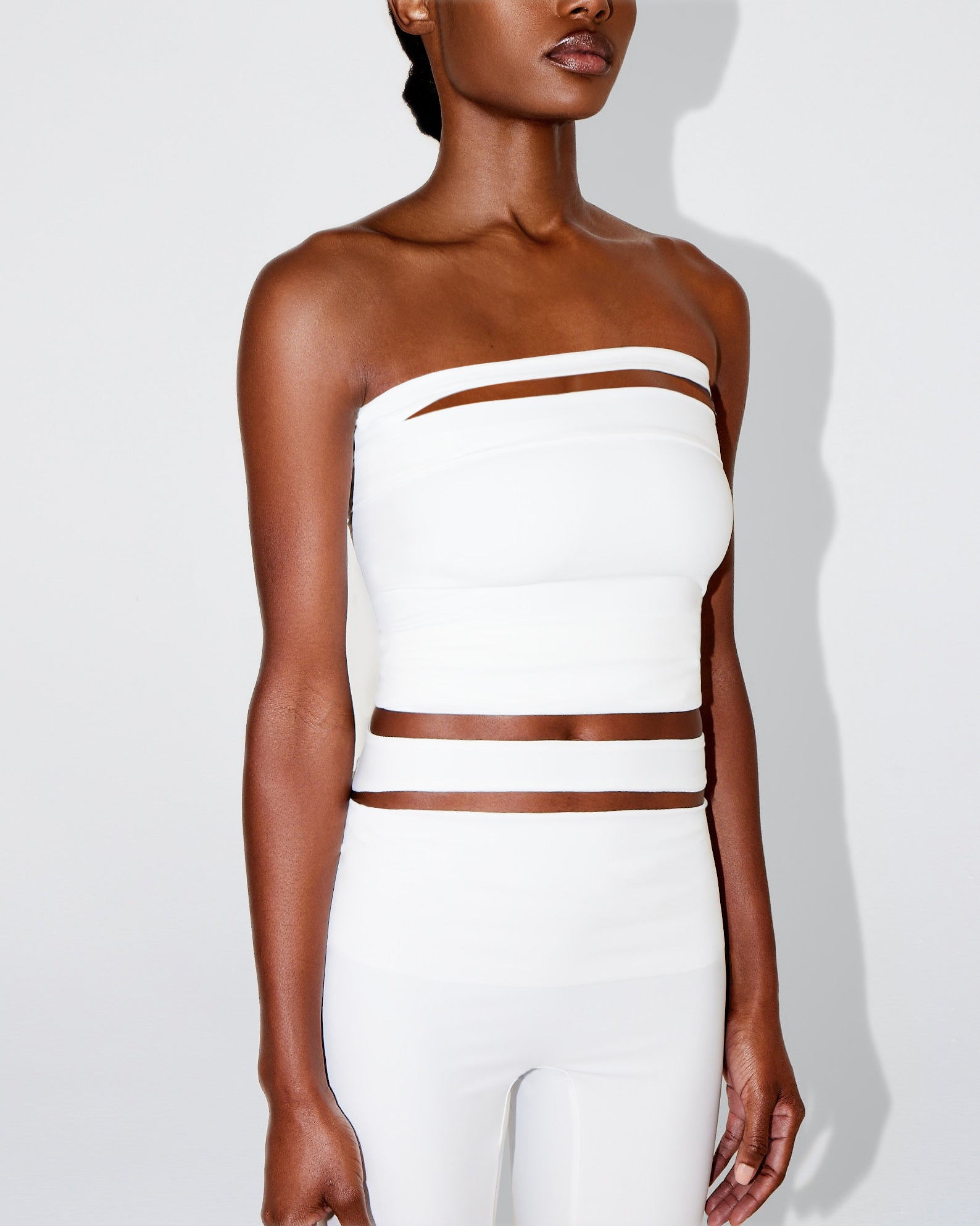 Sleek Stretch Tube Top | Bright White