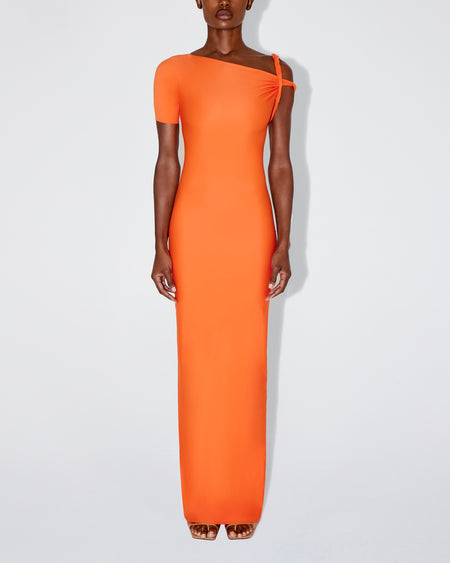 Sleek Stretch Twist Maxi Dress | Papaya