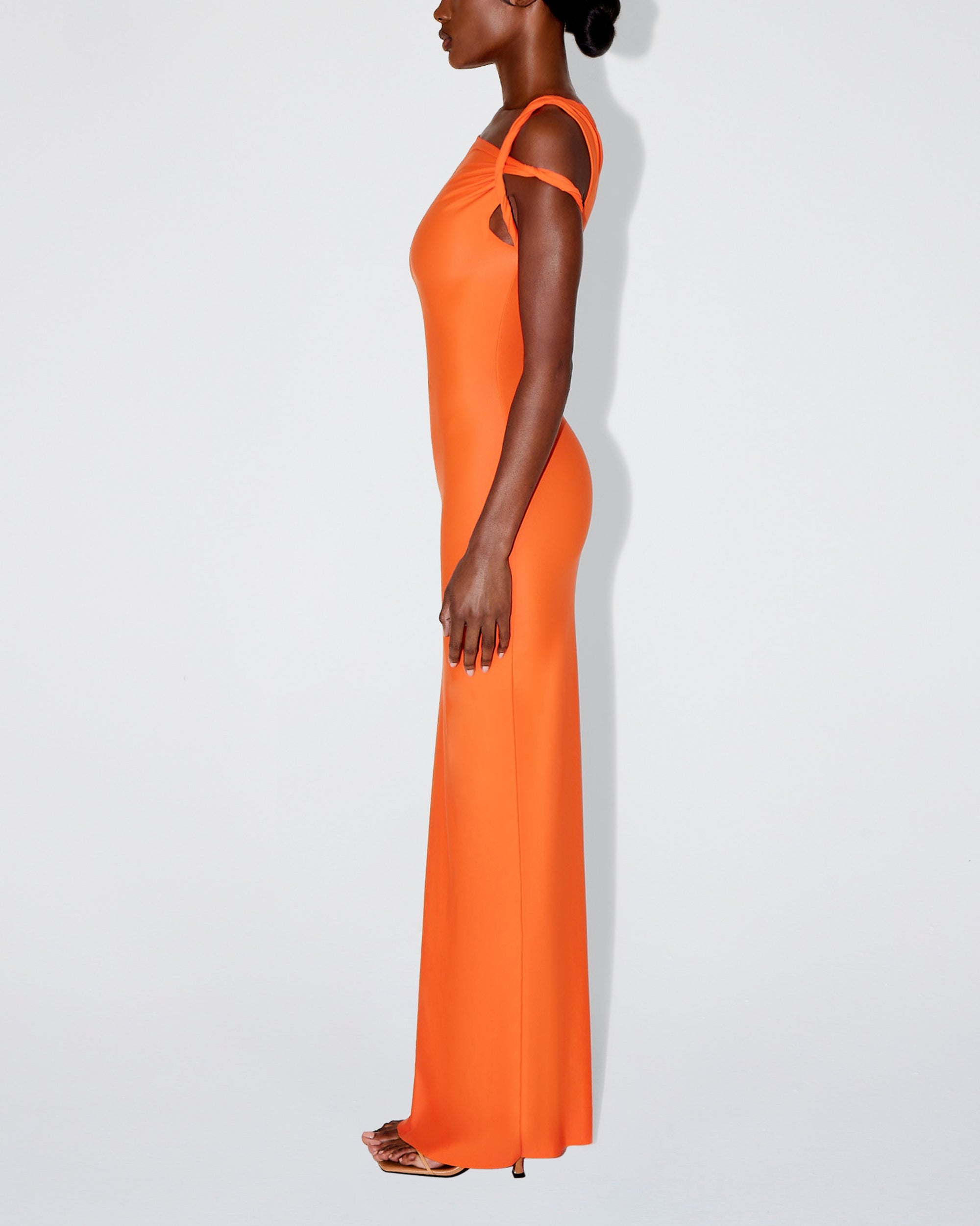 Sleek Stretch Twist Maxi Dress | Papaya