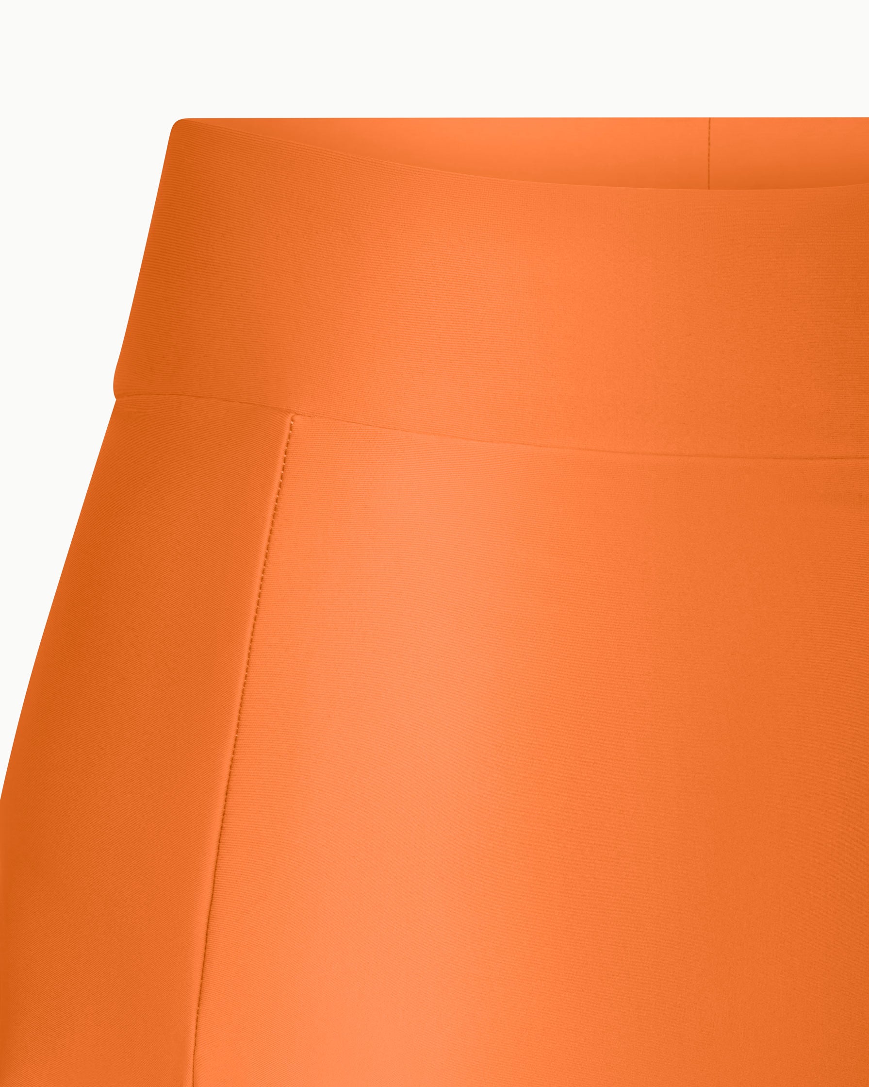 Sleek Stretch Asymmetrical Skirt | Papaya