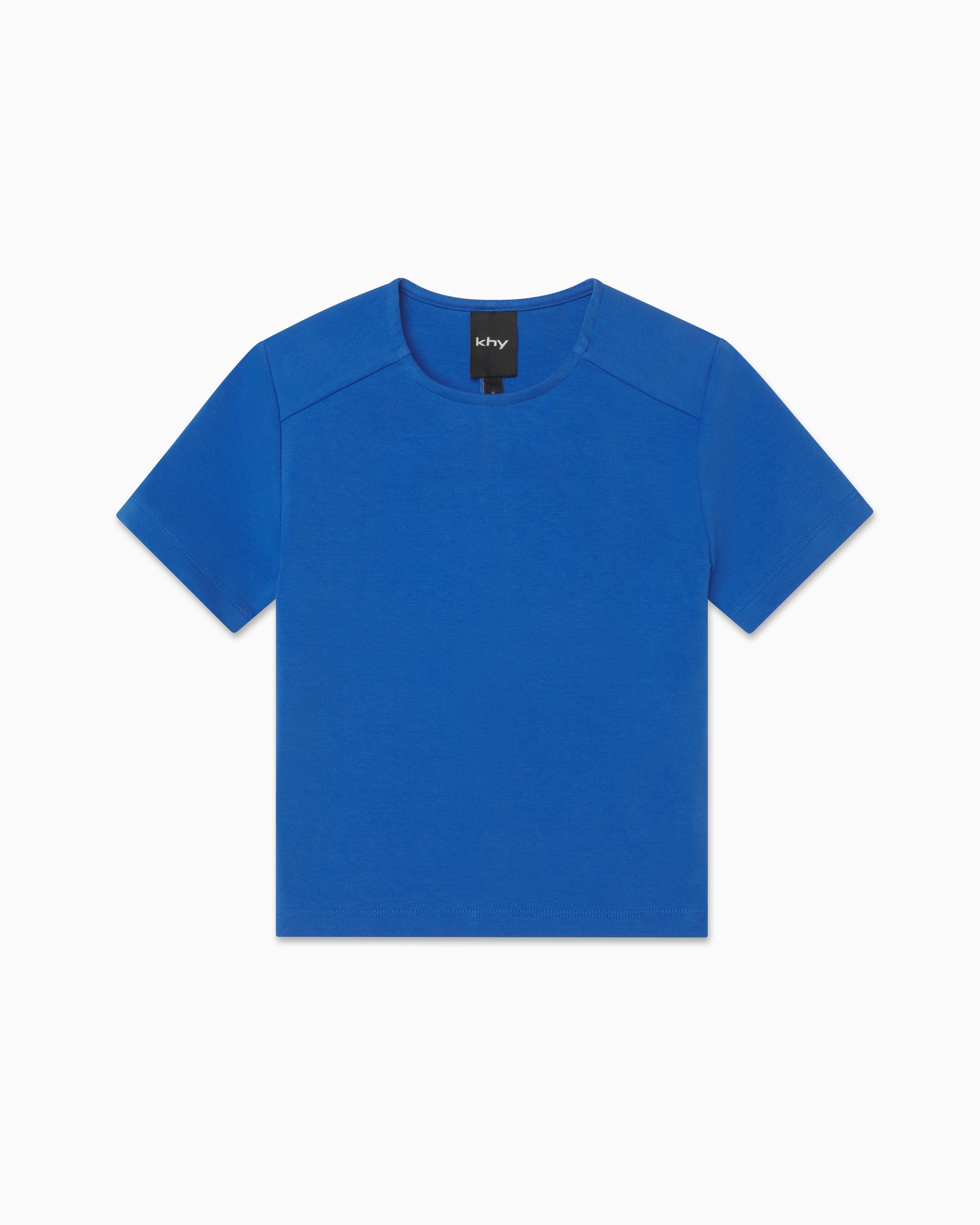 Seamed Baby Tee | Cobalt Blue