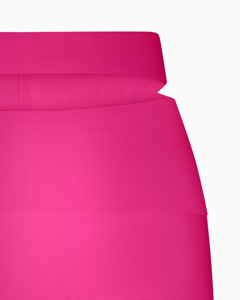 Sleek Stretch Cutout Foldover Pant | Fuchsia