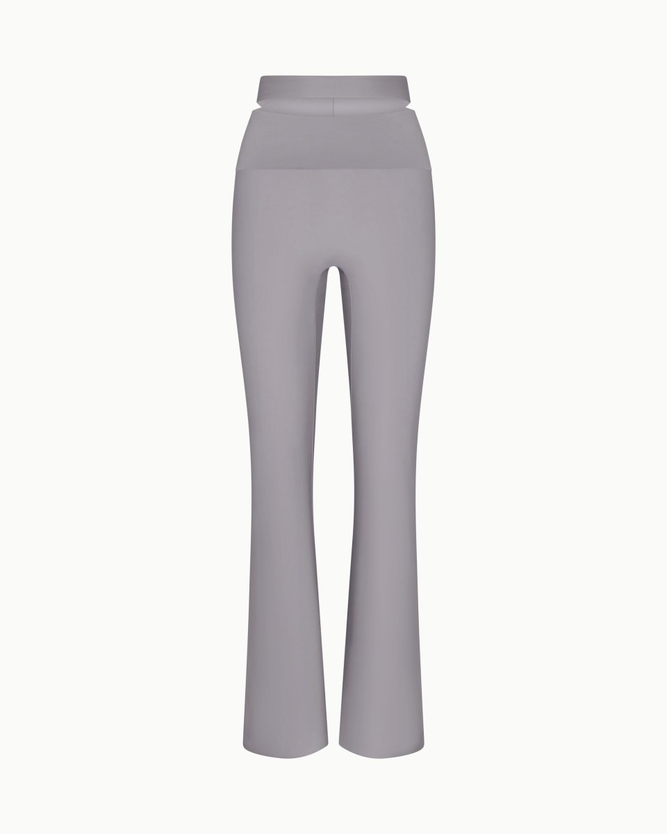 Grey flare pants best sale