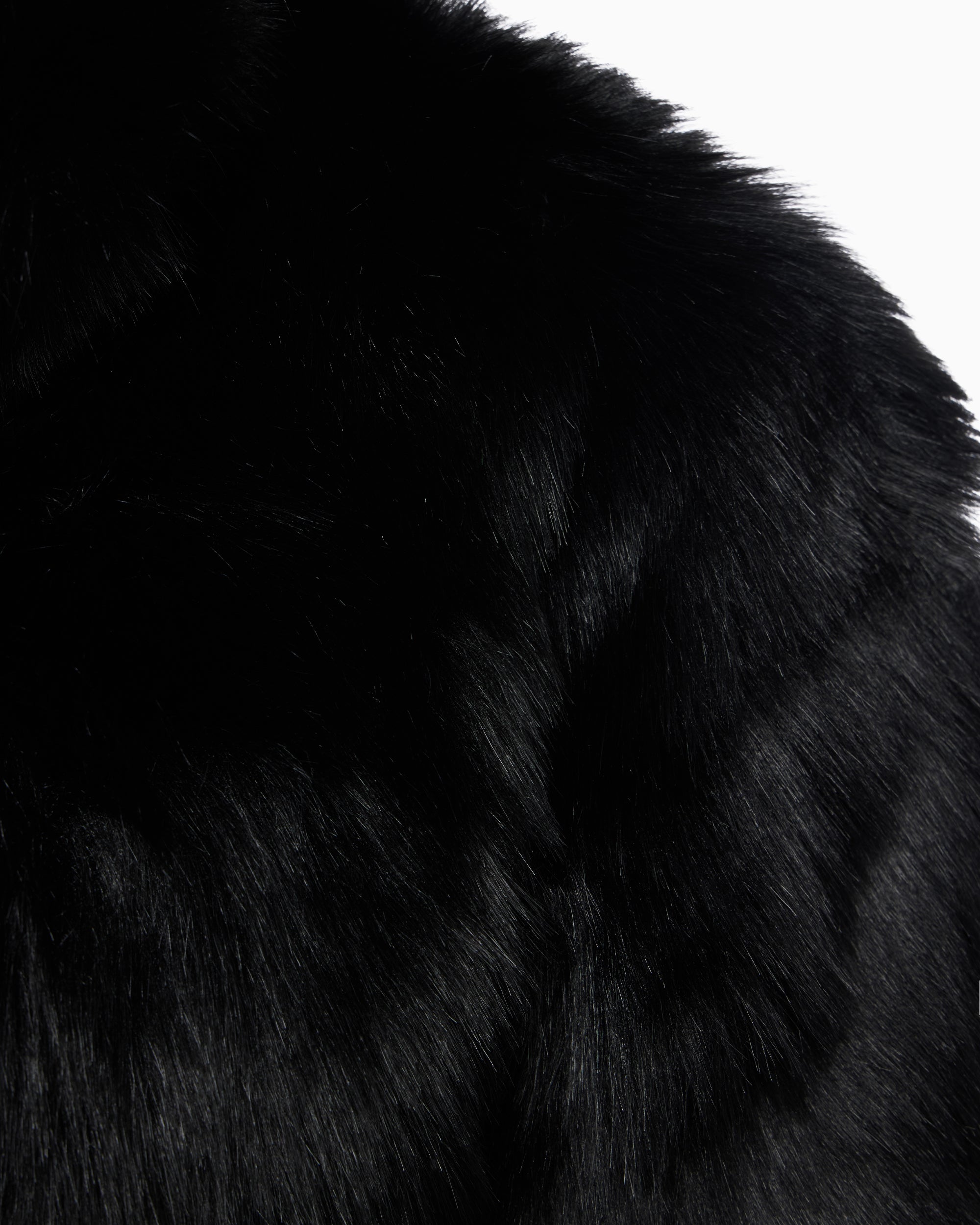 Faux Fur Coat | Black