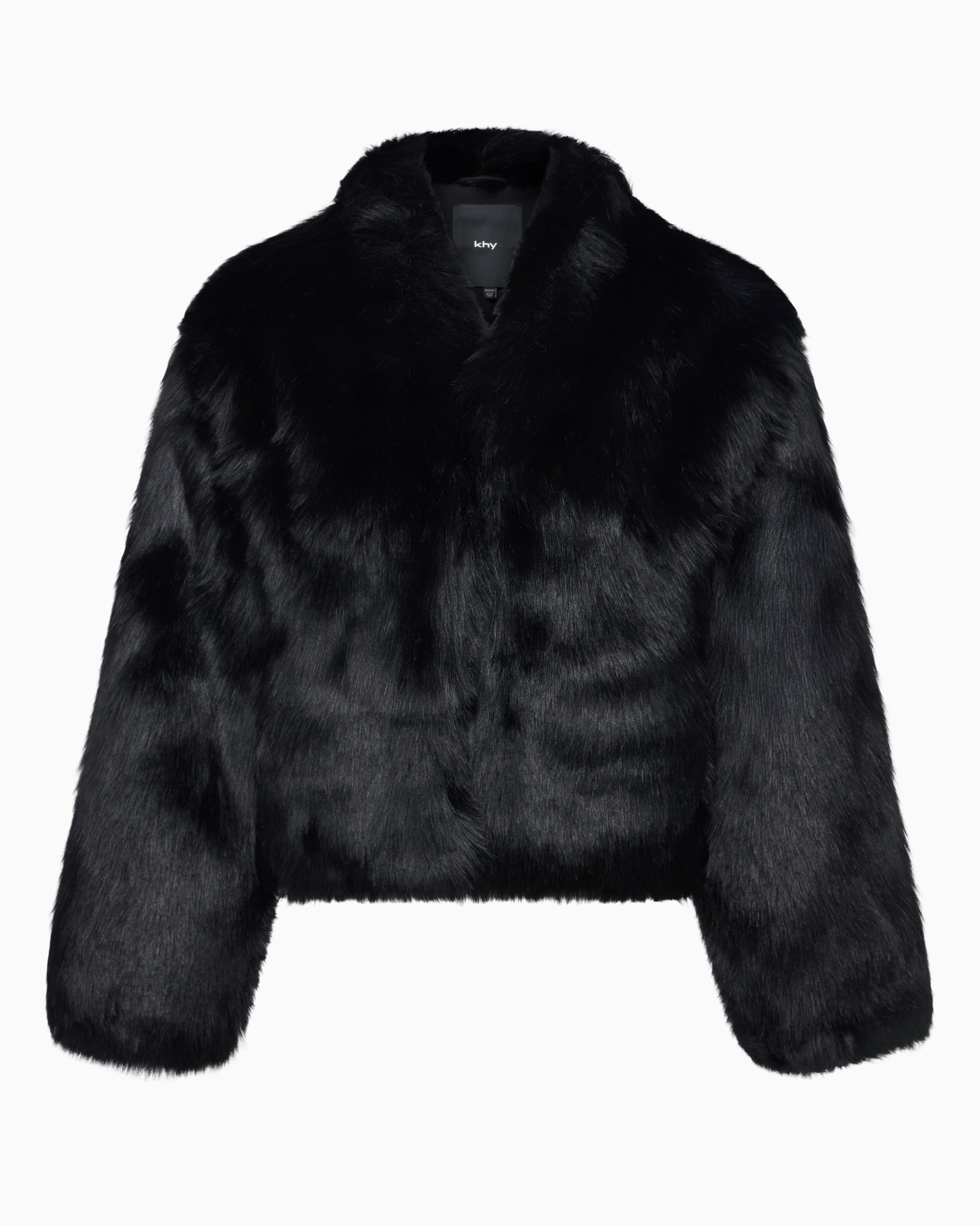 Faux Fur Jacket | Black