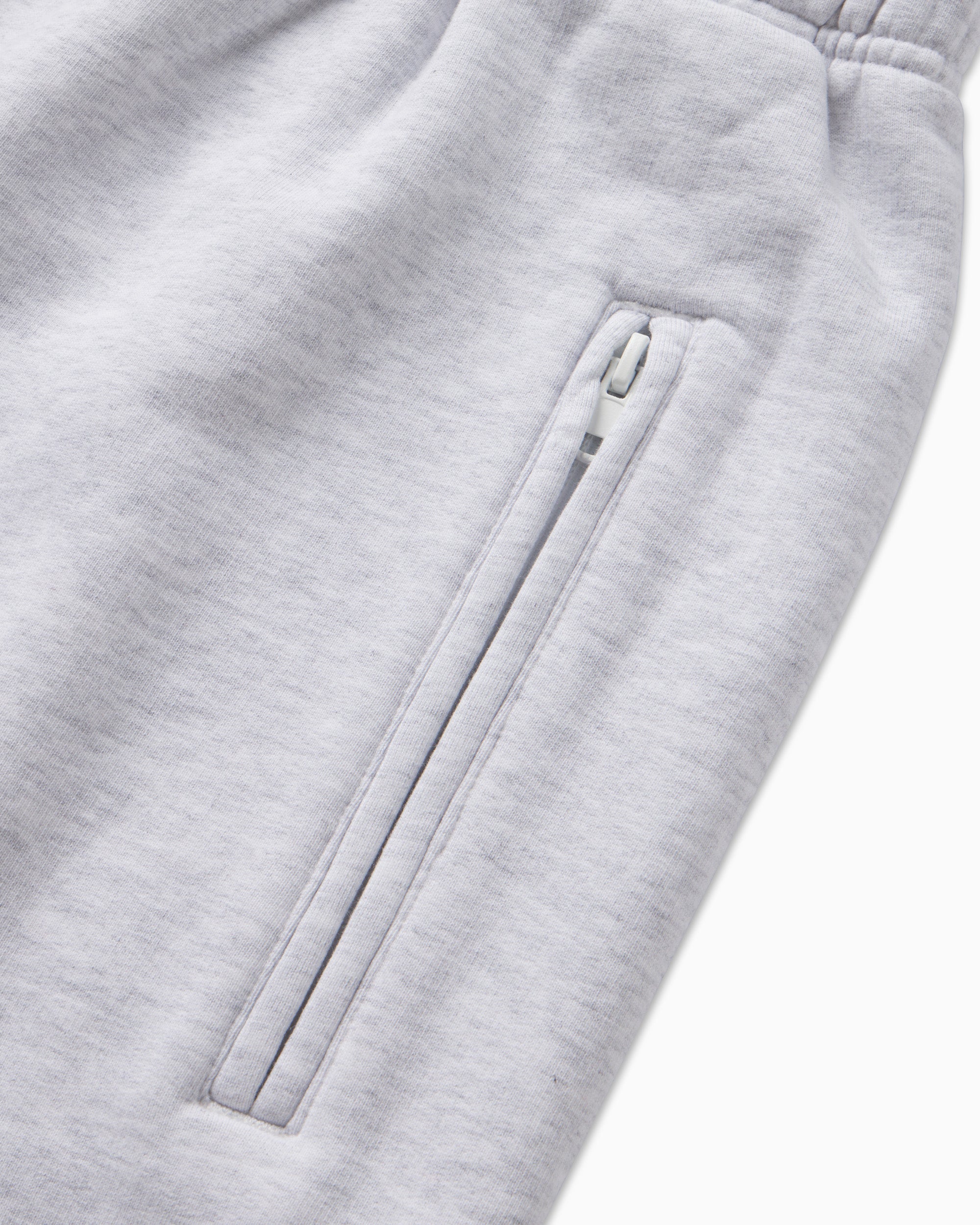 Fleece Short | Light Heather Grey