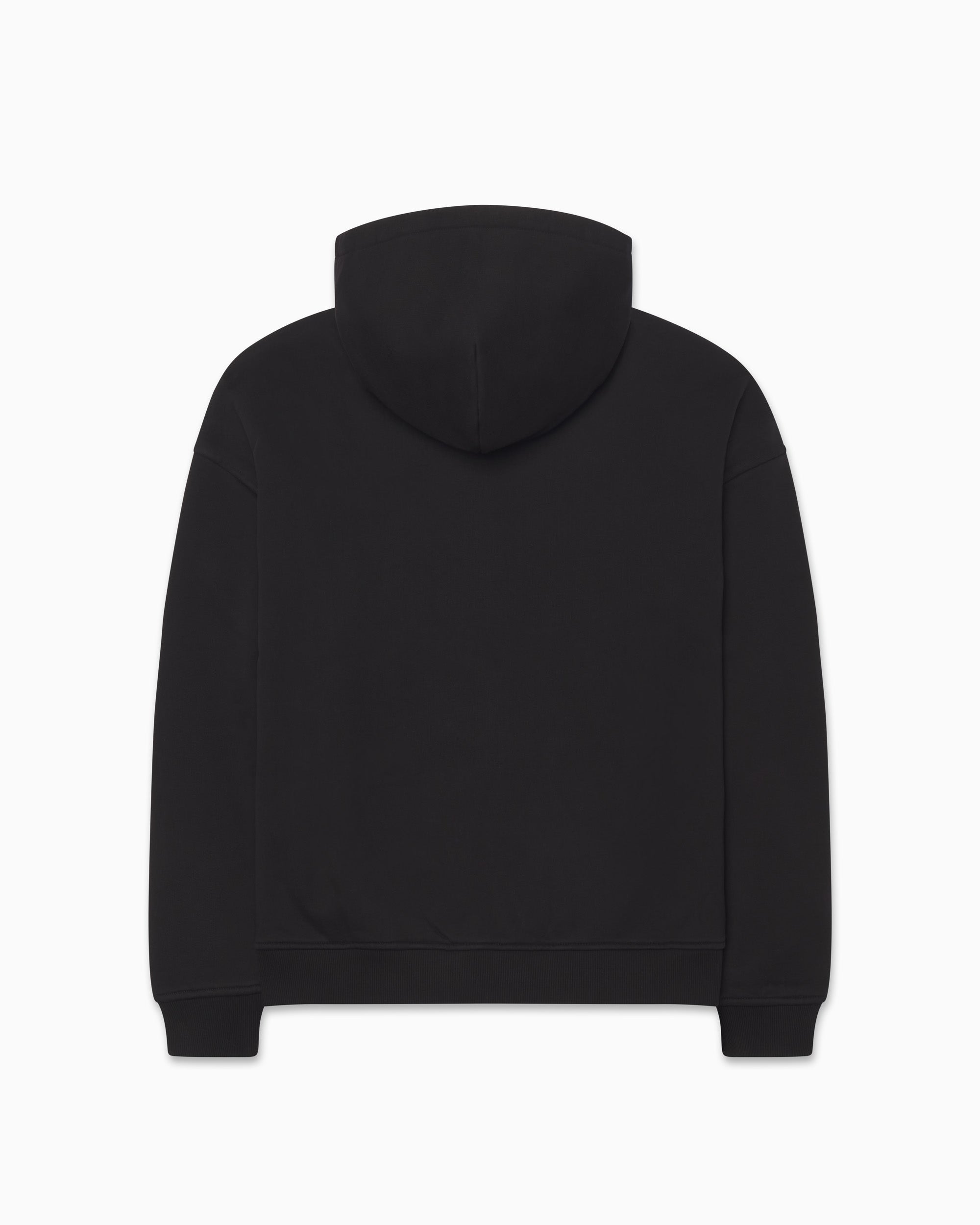 Fleece Oversized Zip Hoodie | Black