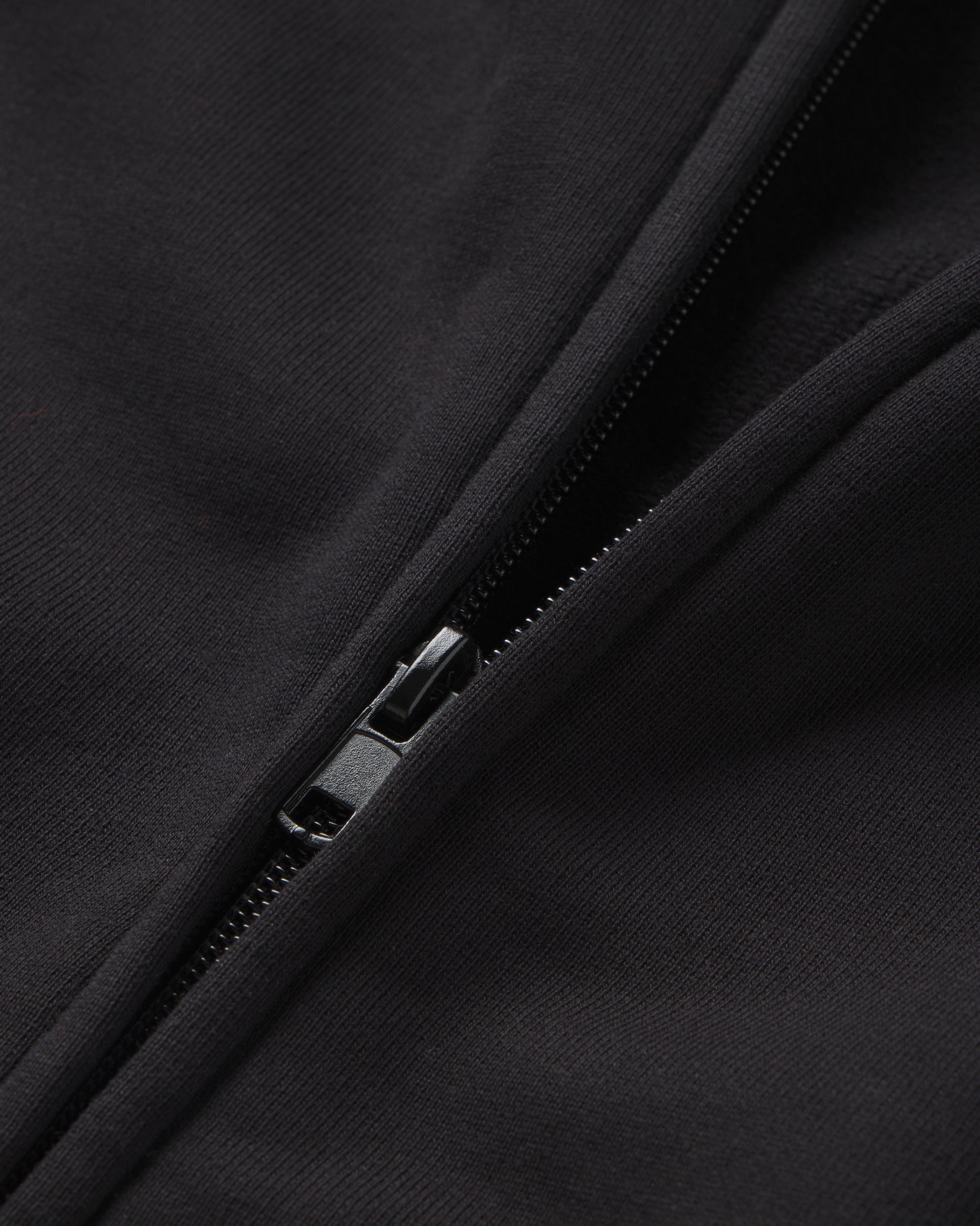 Fleece Oversized Zip Hoodie | Black