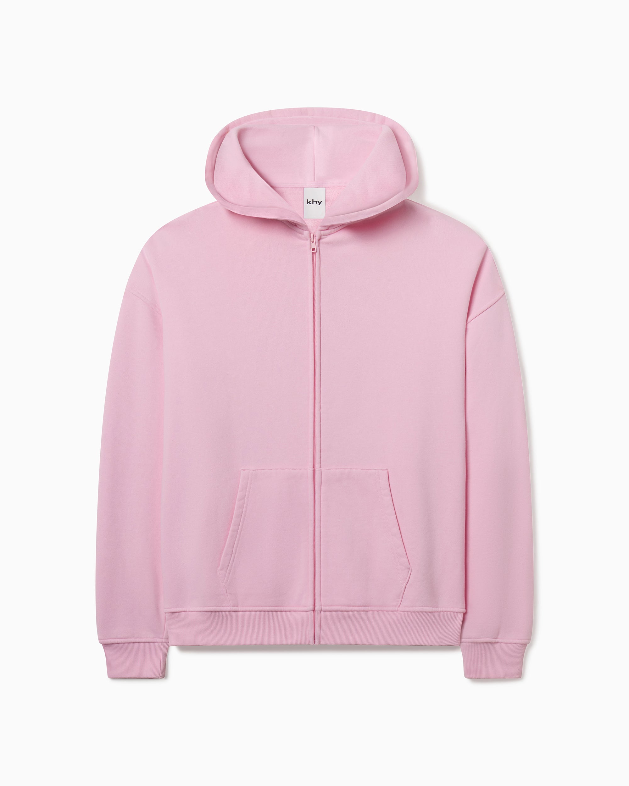 Pop C Fleece Oversized Zip Hoodie Orchid Pink XXS