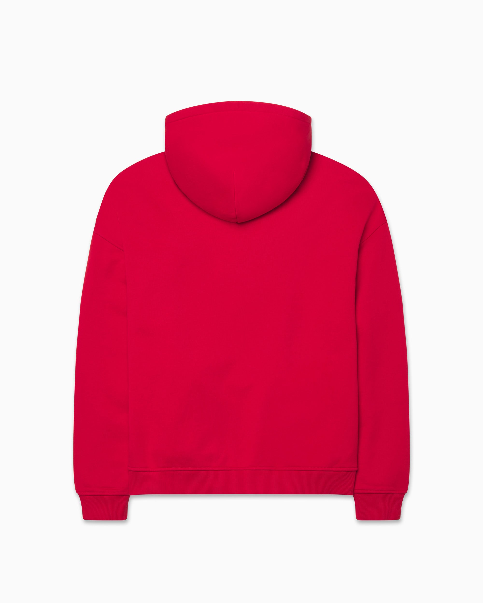 Fleece Oversized Zip Hoodie | Red – Khy