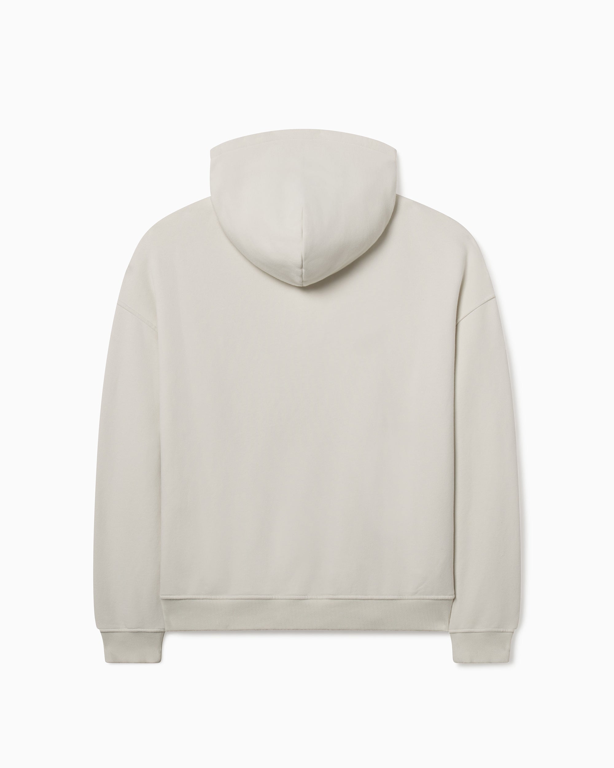 Fleece Oversized Zip Hoodie | Ecru