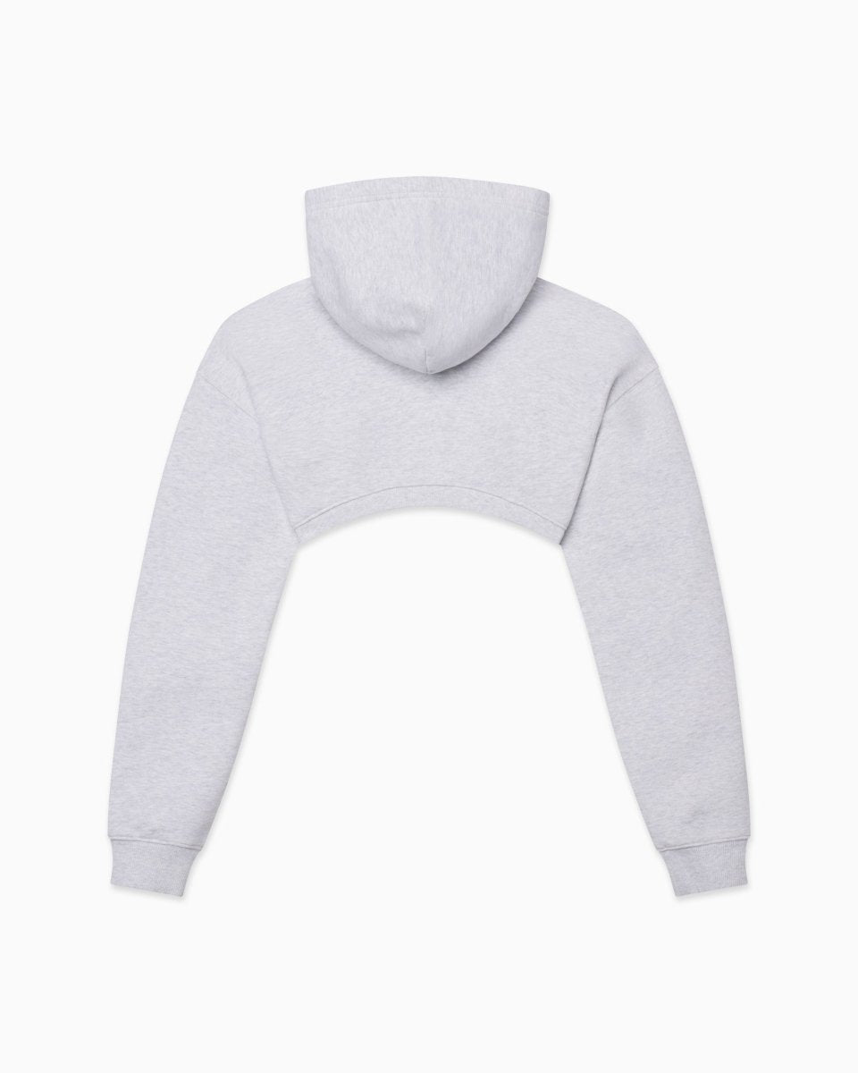 Light grey hot sale cropped hoodie