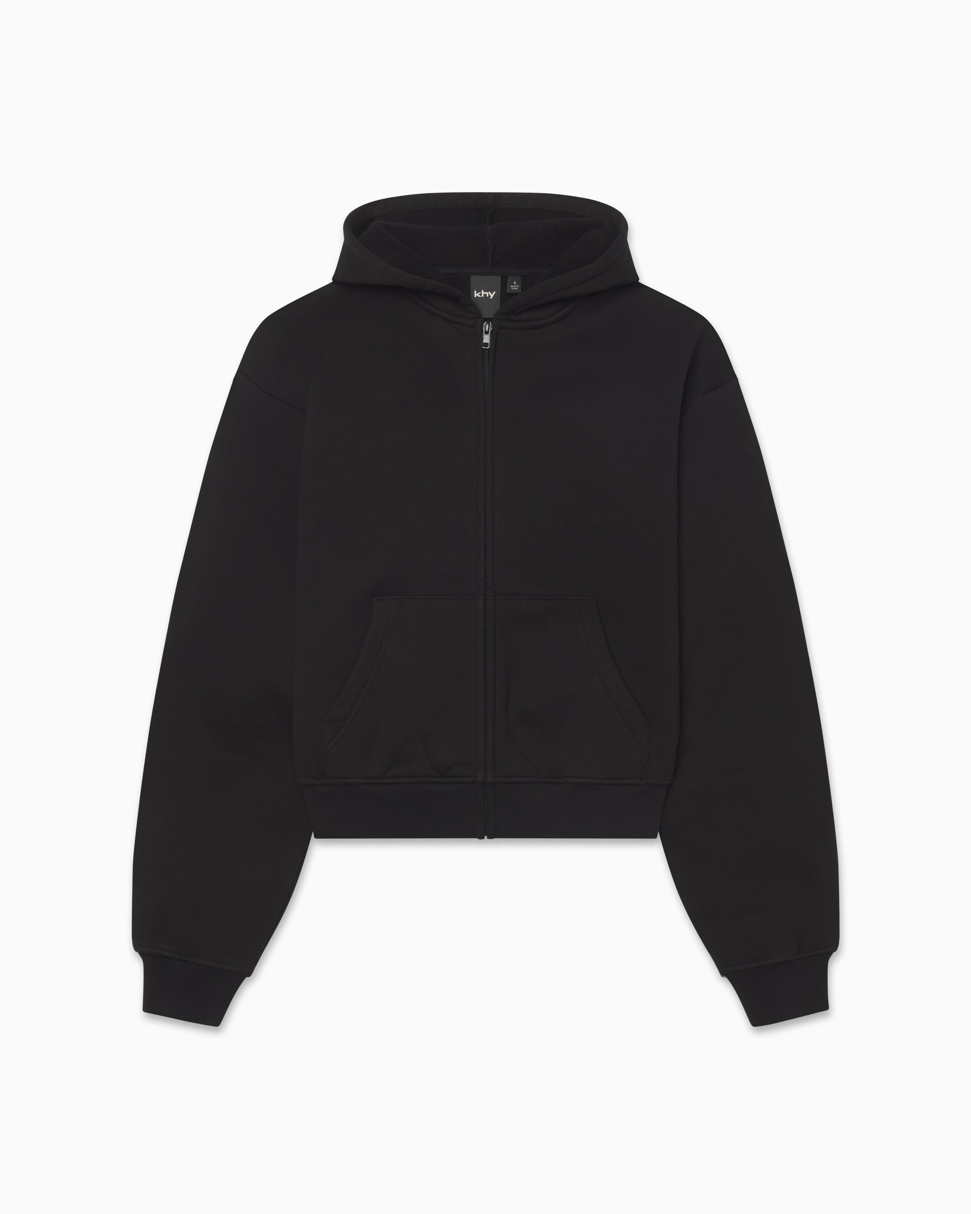 Fleece Zip Hoodie | Black