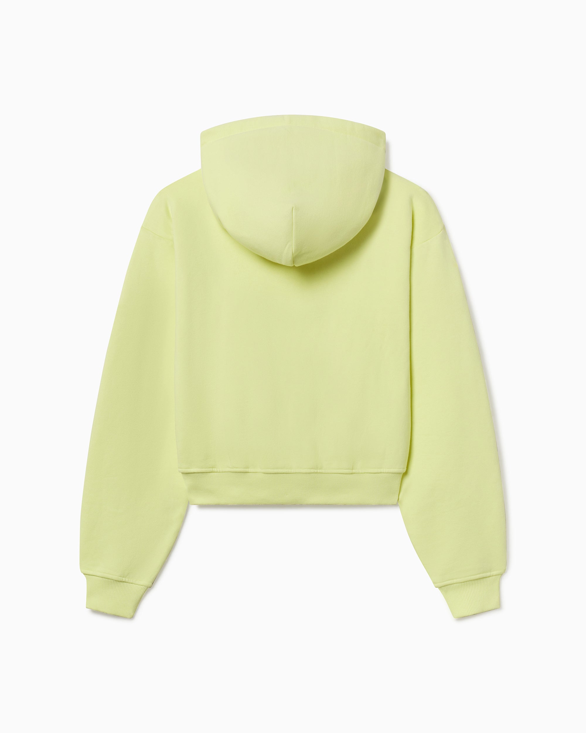 Fleece Zip Hoodie with Oversized Hood | Limoncello