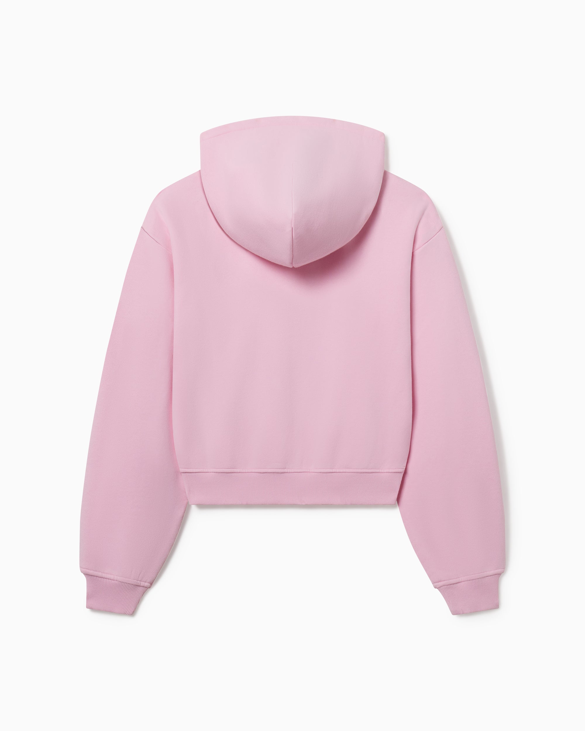 Fleece Zip Hoodie with Oversized Hood Orchid Pink