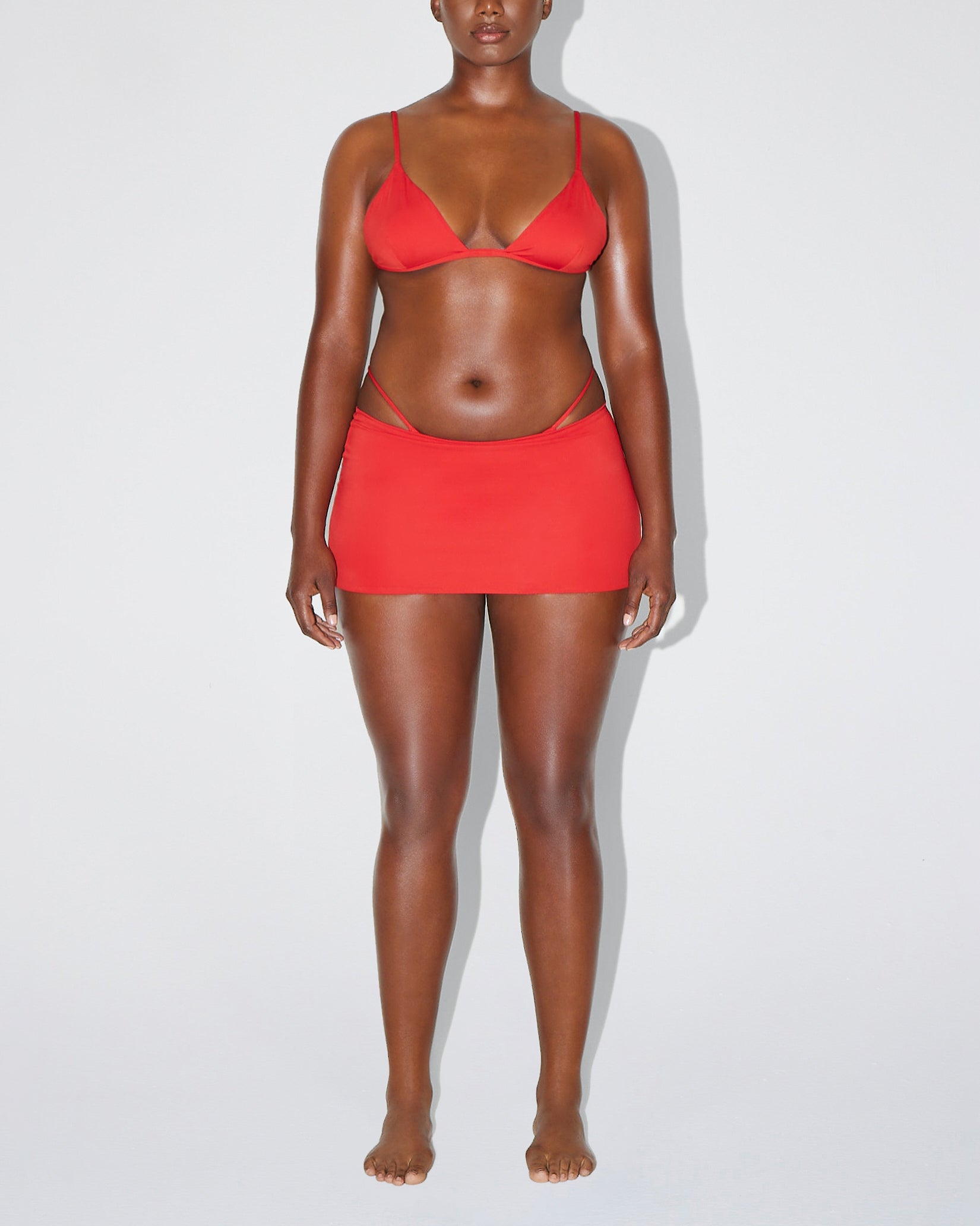 Ultra Mini Swim Skirt | Cherry