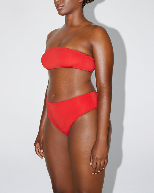 High Waist Bikini Bottom | Cherry