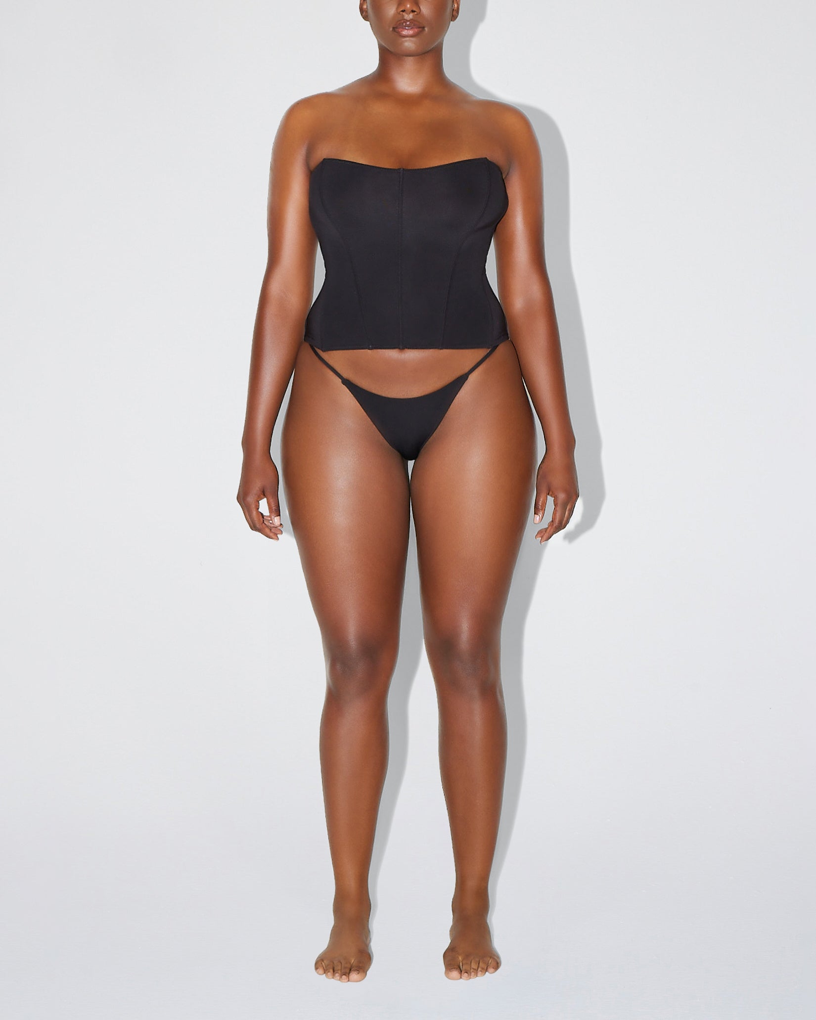 Corset Swim Top | Black