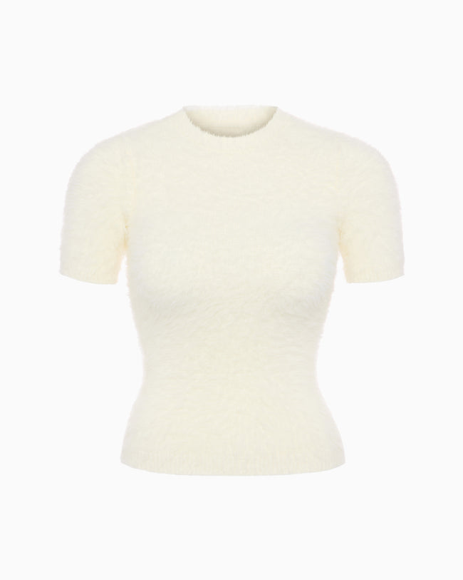 Knit Short Sleeve | Cream