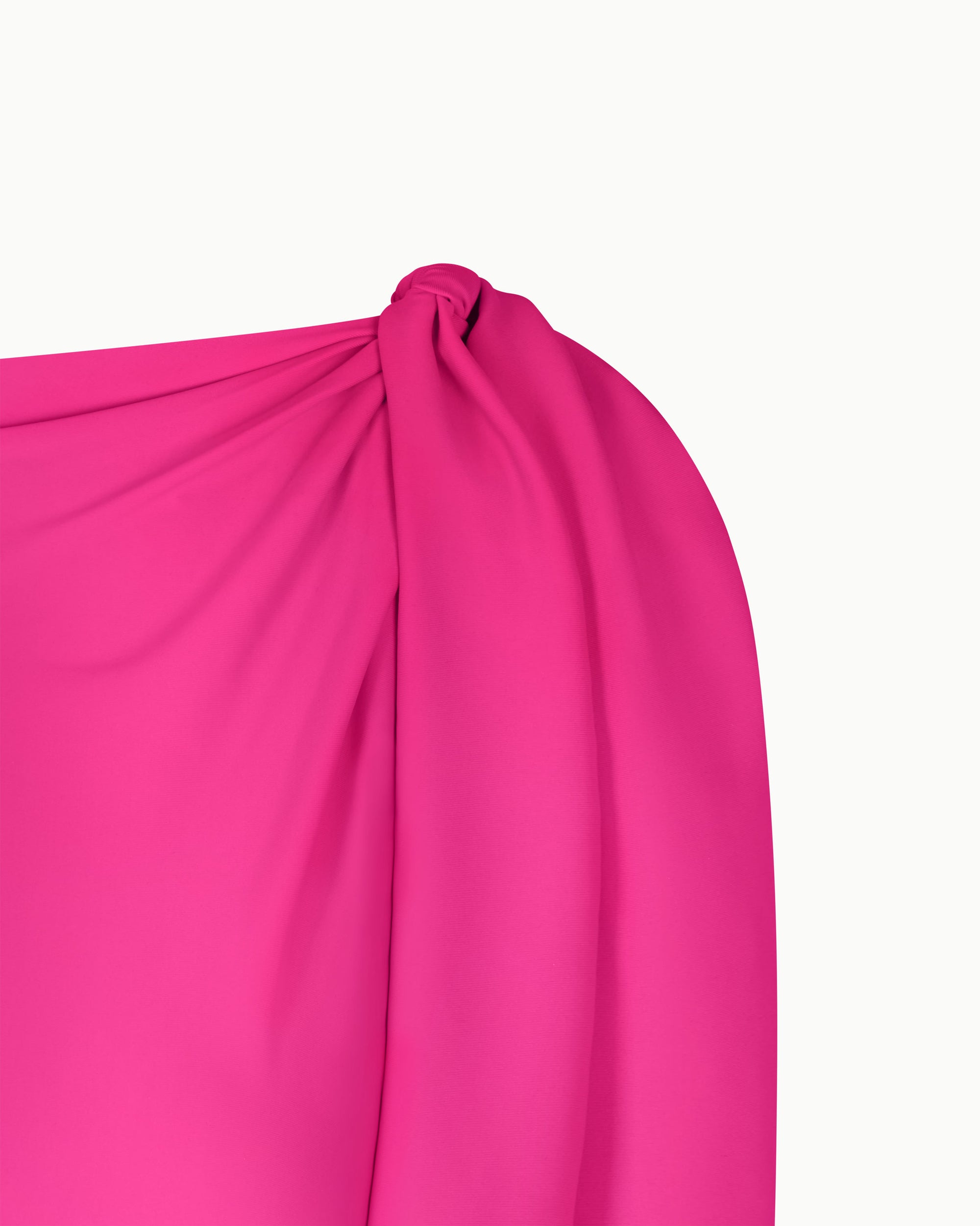 Sleek Stretch Knotted Top | Fuchsia