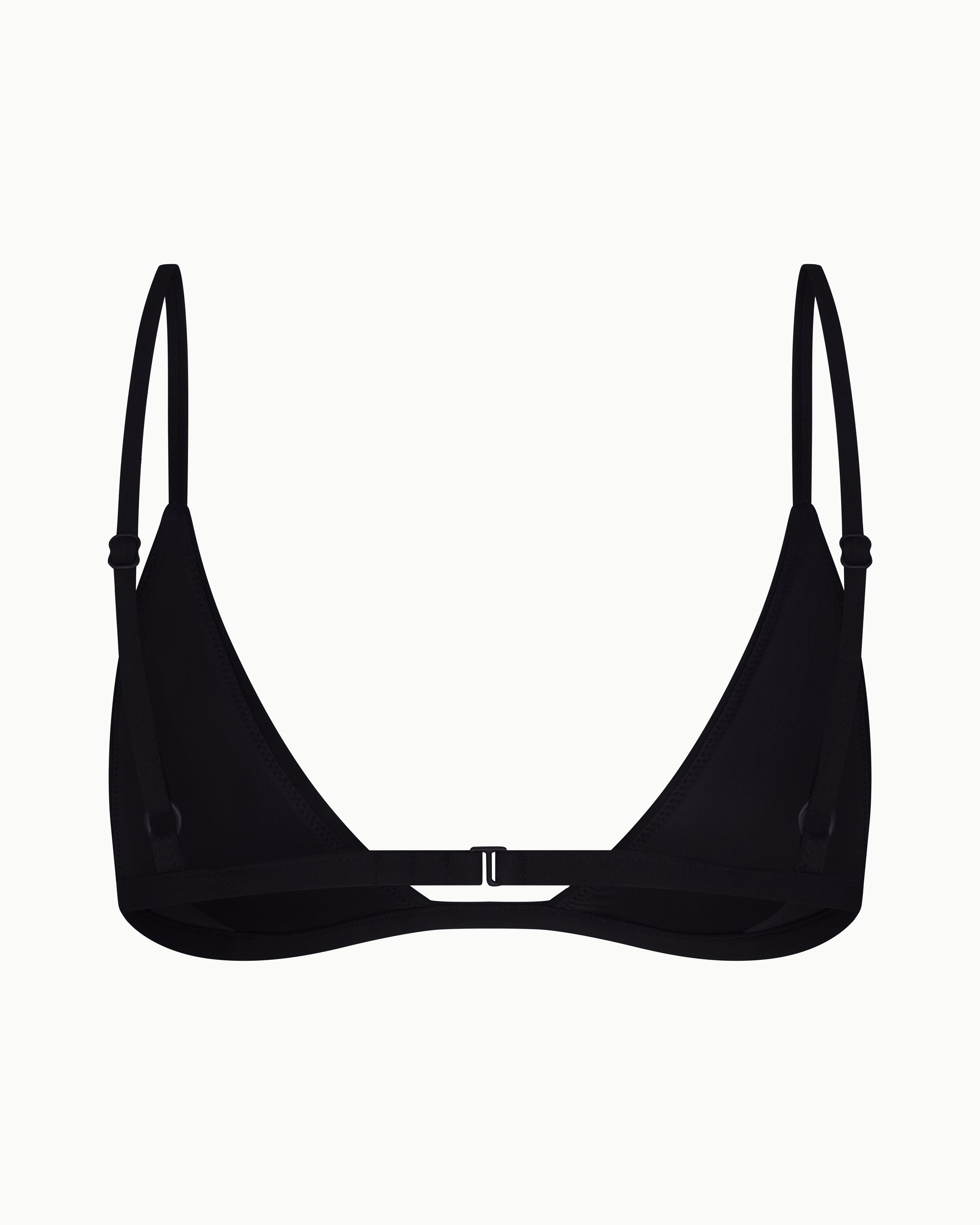 Classic Triangle Bikini Top | Black