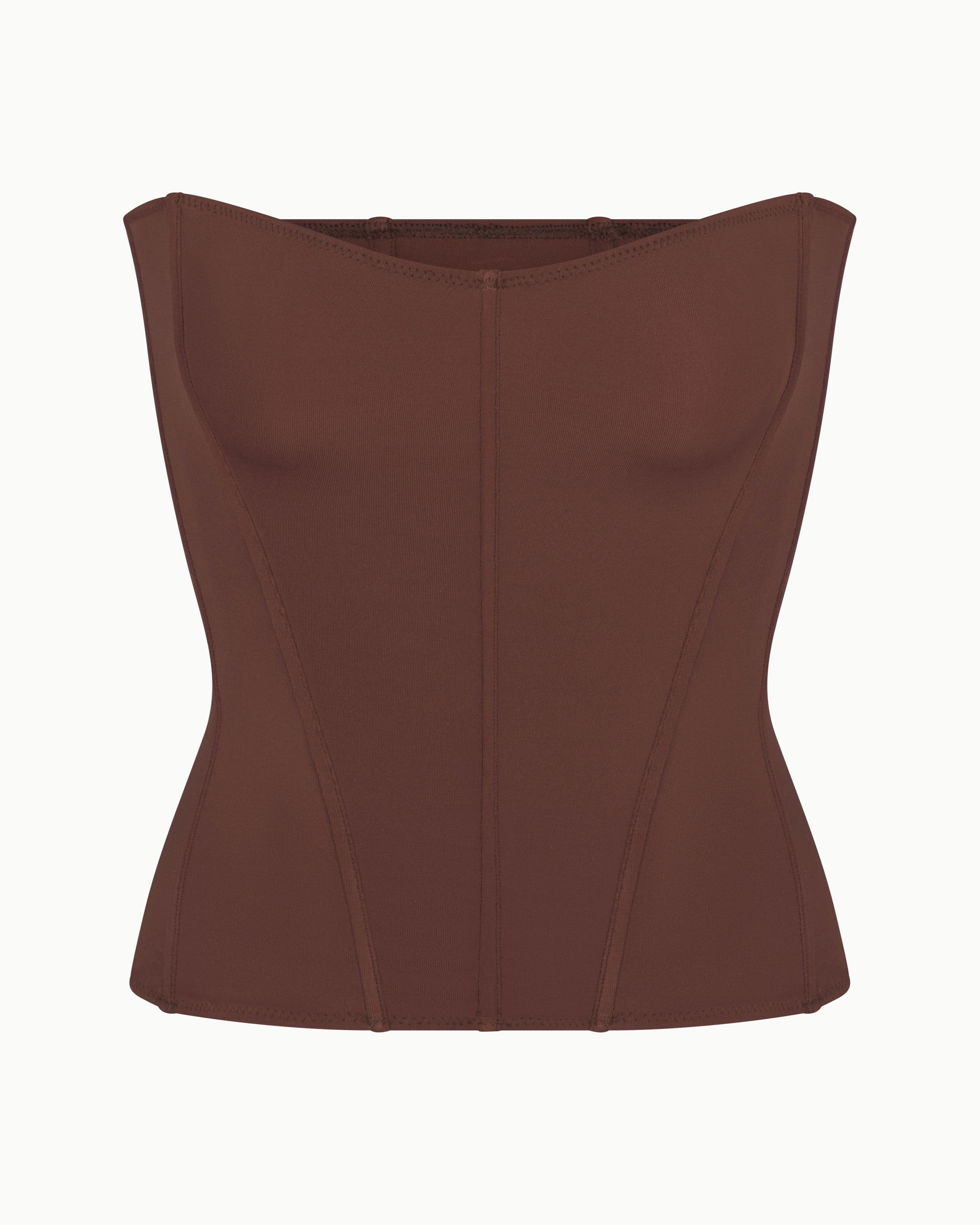 Corset Swim Top | Chocolate