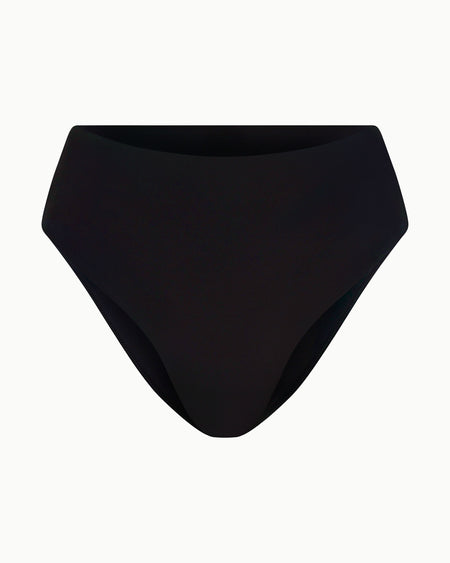 High Waist Bikini Bottom | Black