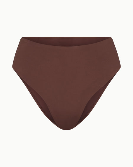 High Waist Bikini Bottom | Chocolate