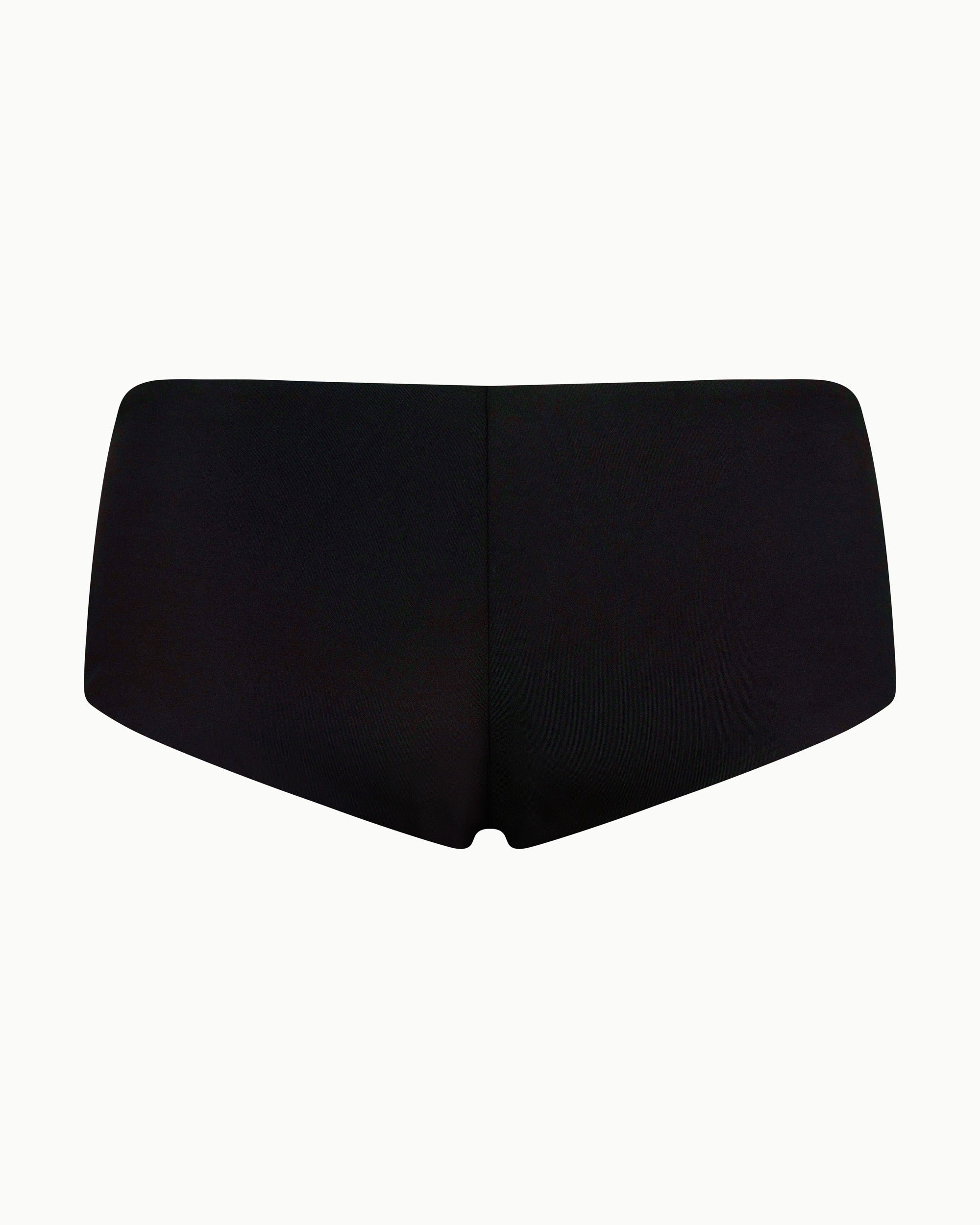 Low Rise Boyshort Bikini Bottom | Black