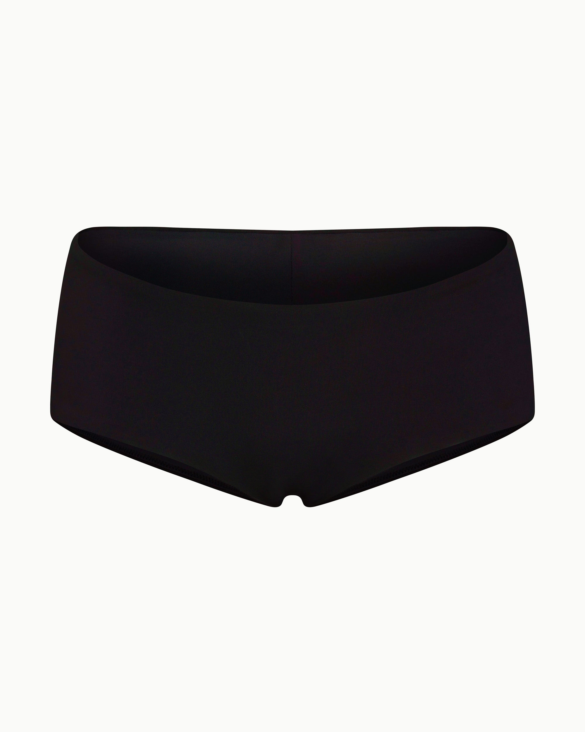 Low Rise Boyshort Bikini Bottom | Black