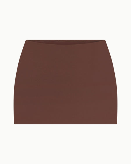Ultra Mini Swim Skirt | Chocolate