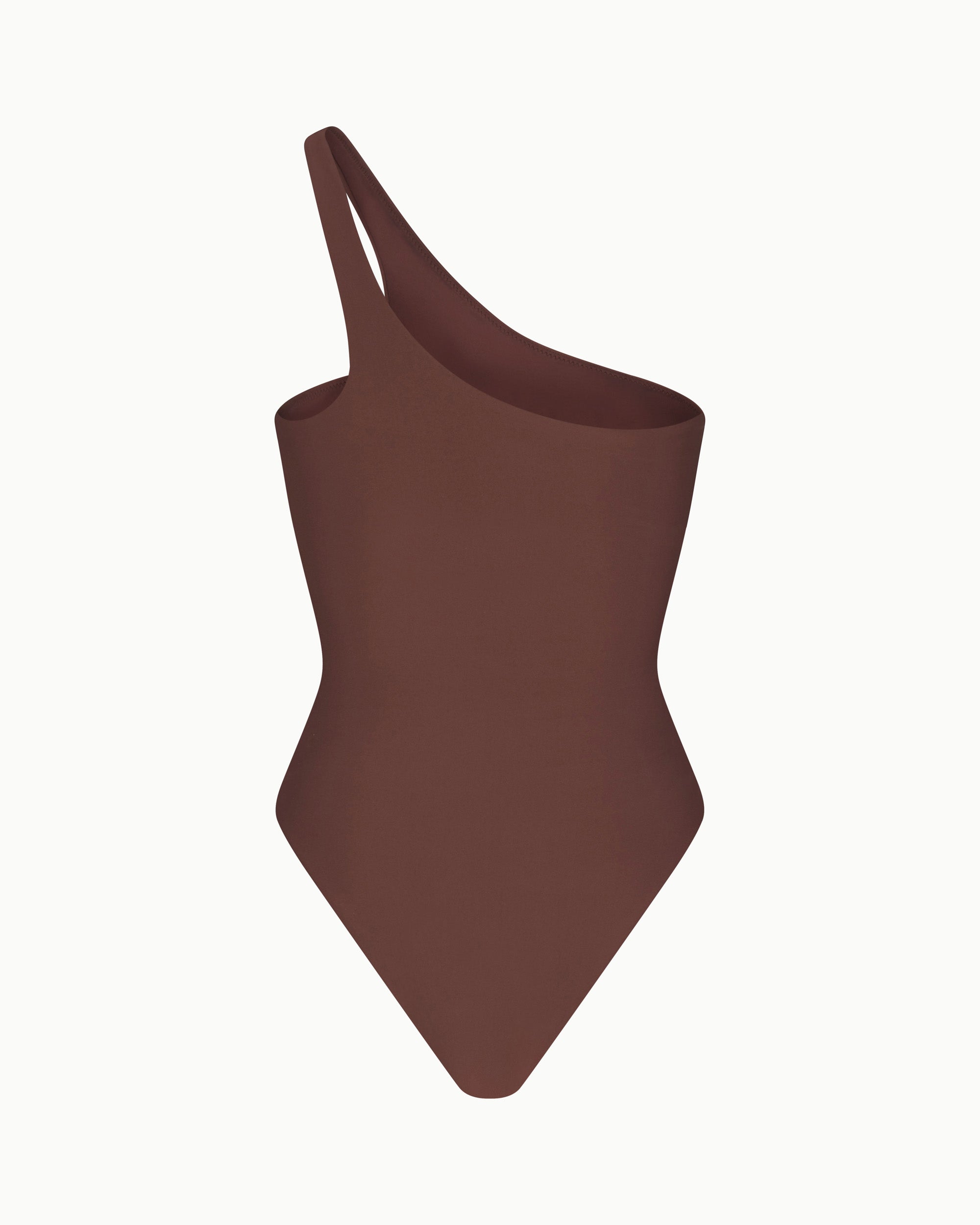 One Shoulder One Piece | Chocolate