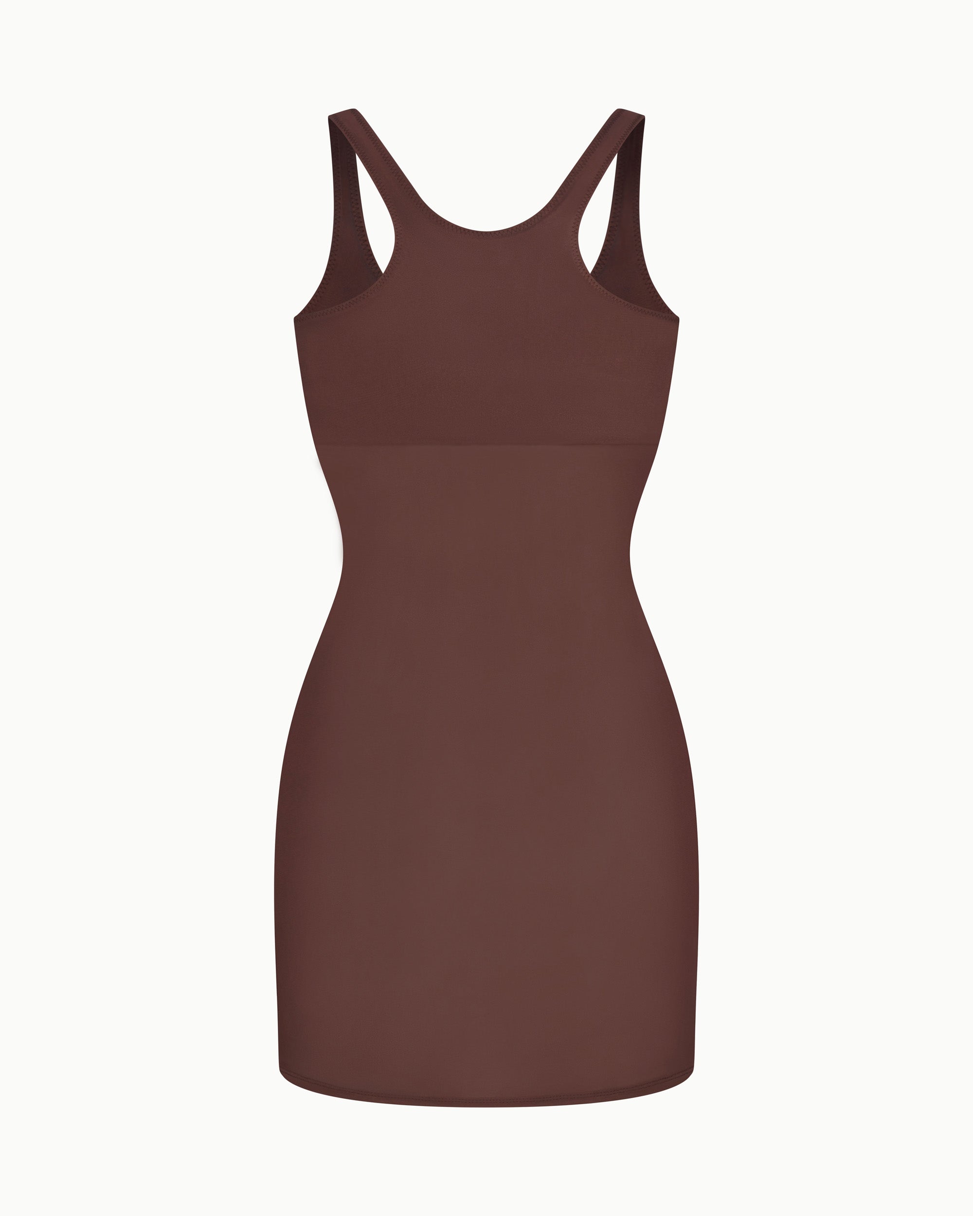 Mesh Swim Mini Dress | Chocolate