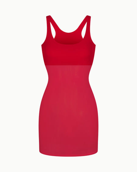 Mesh Swim Mini Dress | Cherry