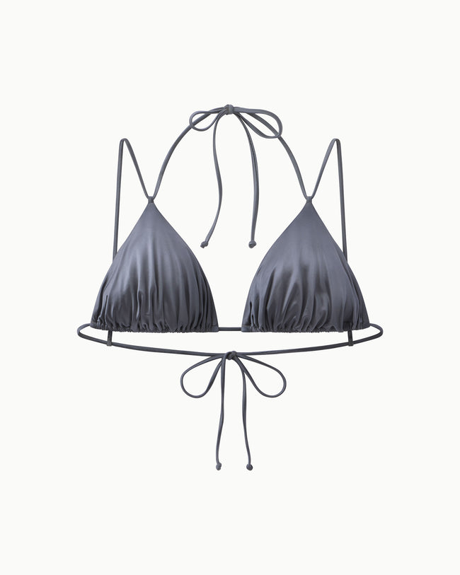 Ruched Triangle Bikini Top | Meteor