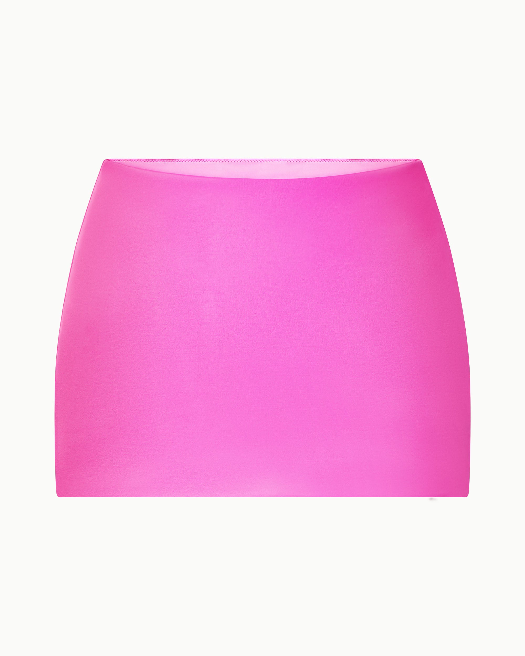 Satin Ultra Mini Swim Skirt | Candy Pink