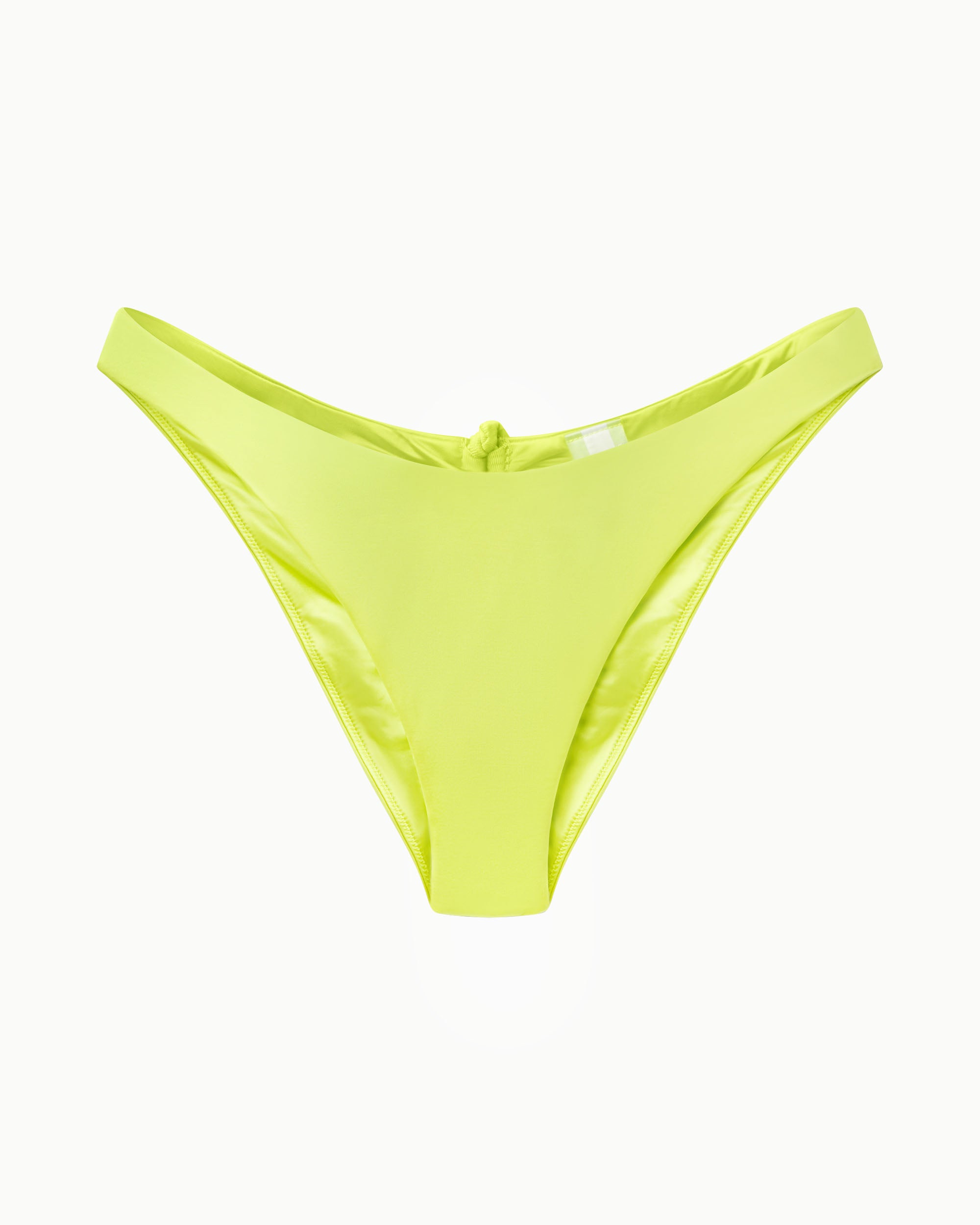 Ruched Cheeky Bikini Bottom | Lime