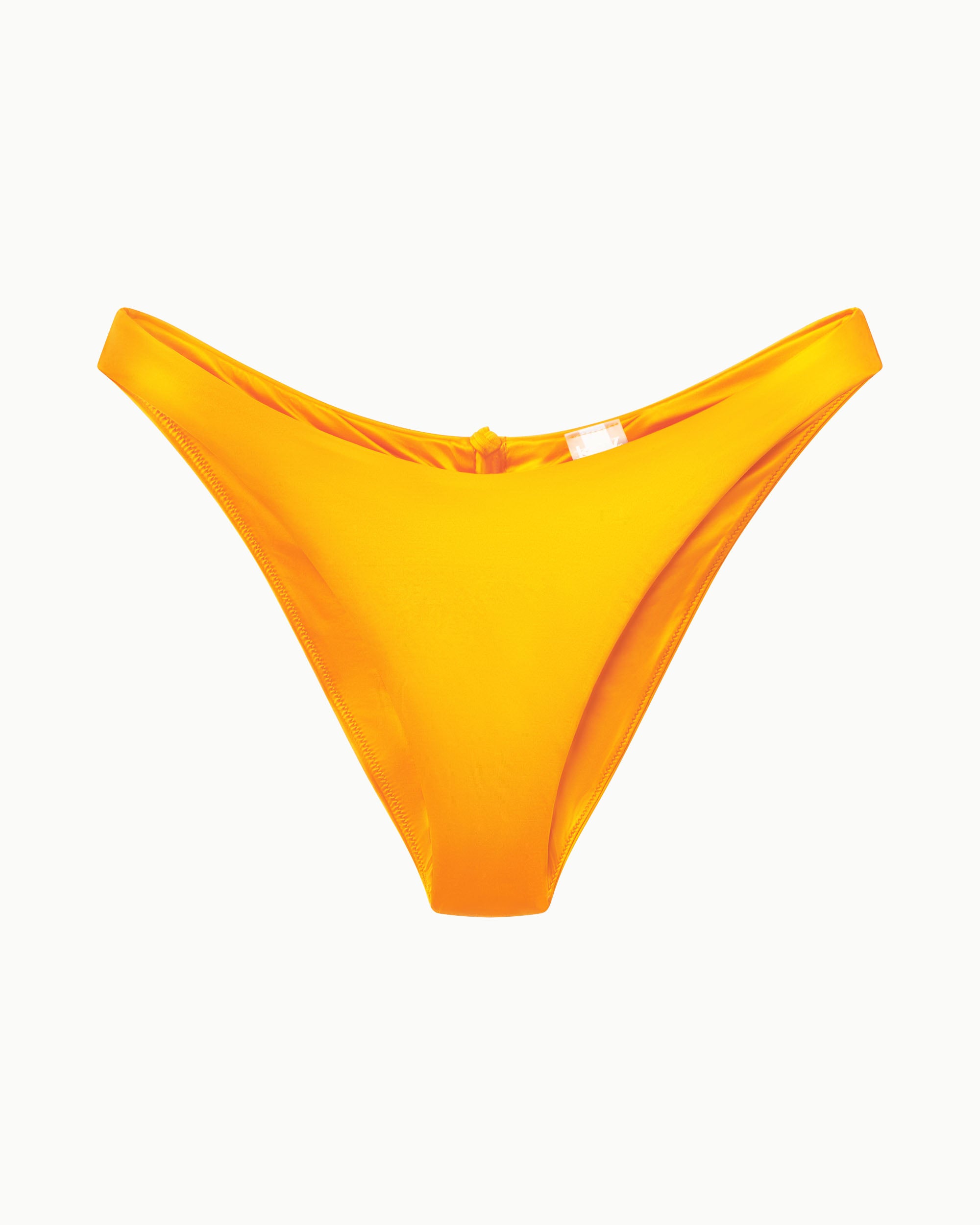 Ruched Cheeky Bikini Bottom | Tangerine